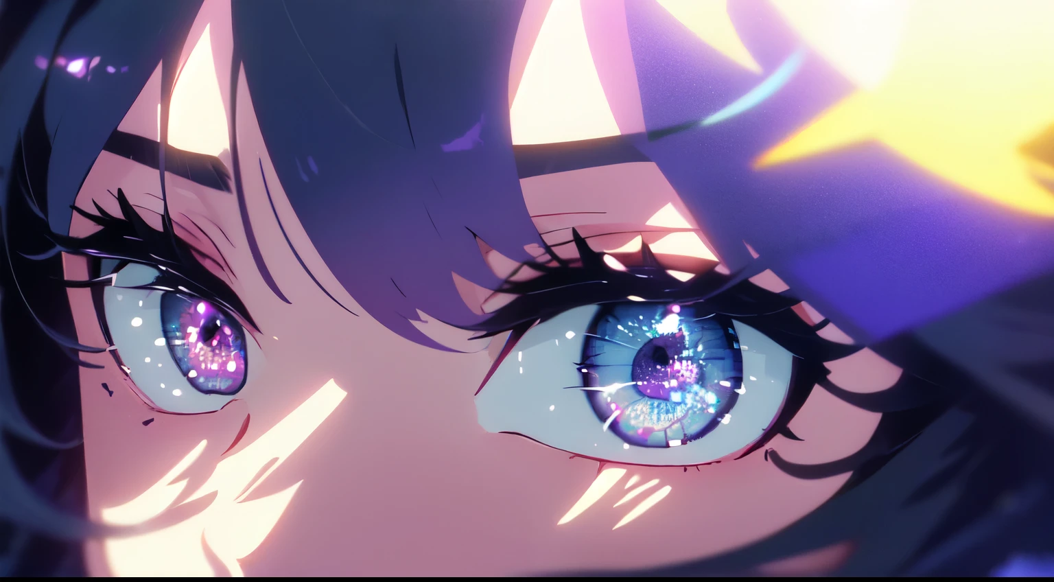 masterpiece, best quality, Eyes, (detailed eyes), (light blue eyes), (beautiful eyes), close up, (purple eyes), (purple hair)