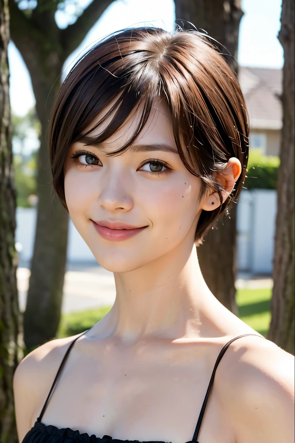Cecil cut pixie cut smile