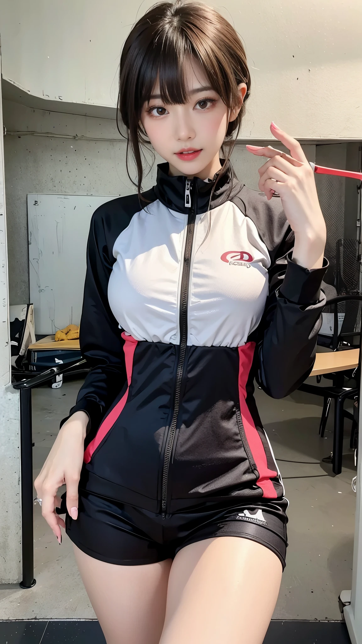 Anime Style Glasses woman Beach suit