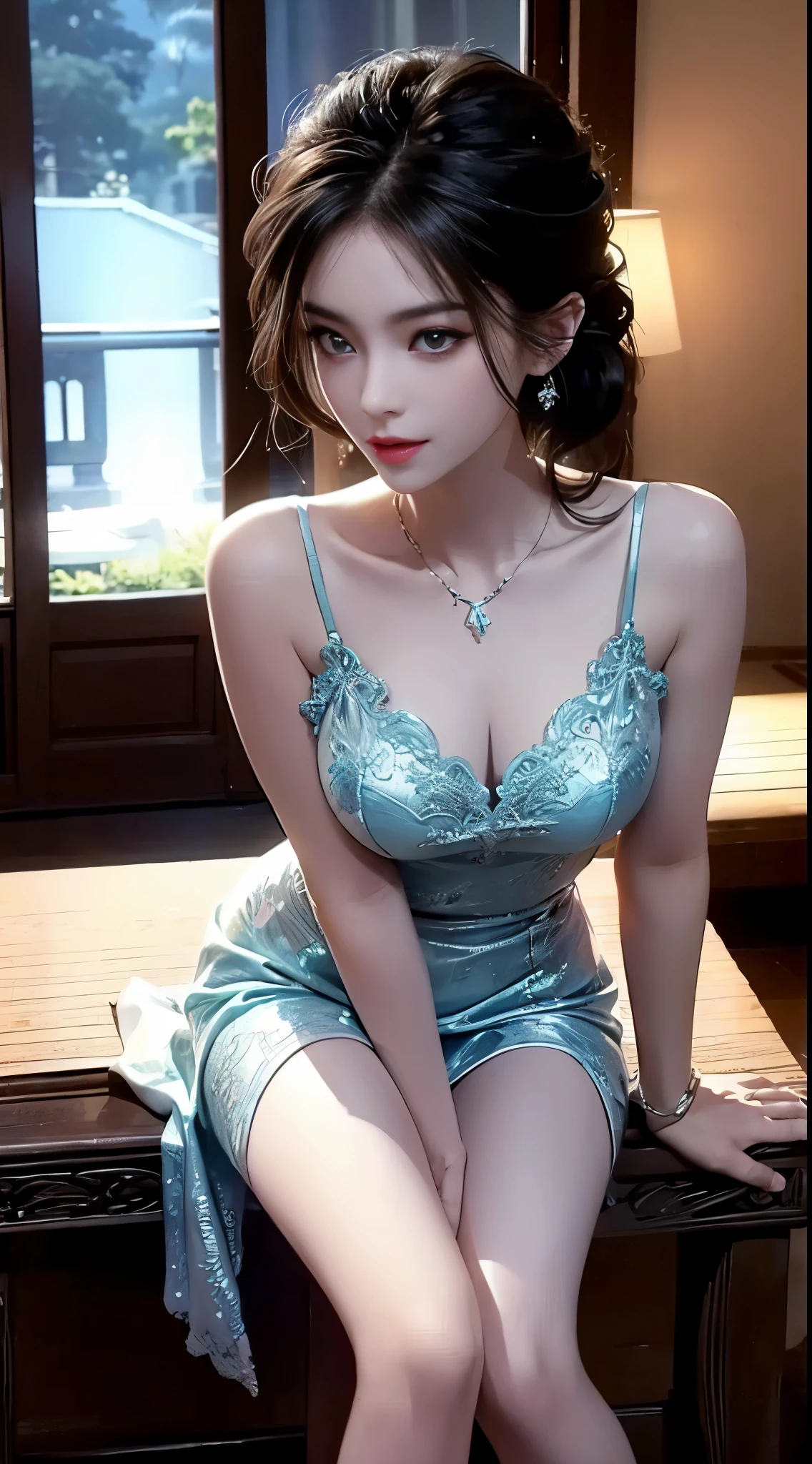 Special clothes39,maid, Best quality,ultra - detailed,actual,A high resolution,sporty attire,Big breasts are beautiful的女人, Gorgeous  bed,Gorgeous  bed,Perfect makeup,suns rays,Big breasts are beautiful,Exquisite,Amazing Cleavage,