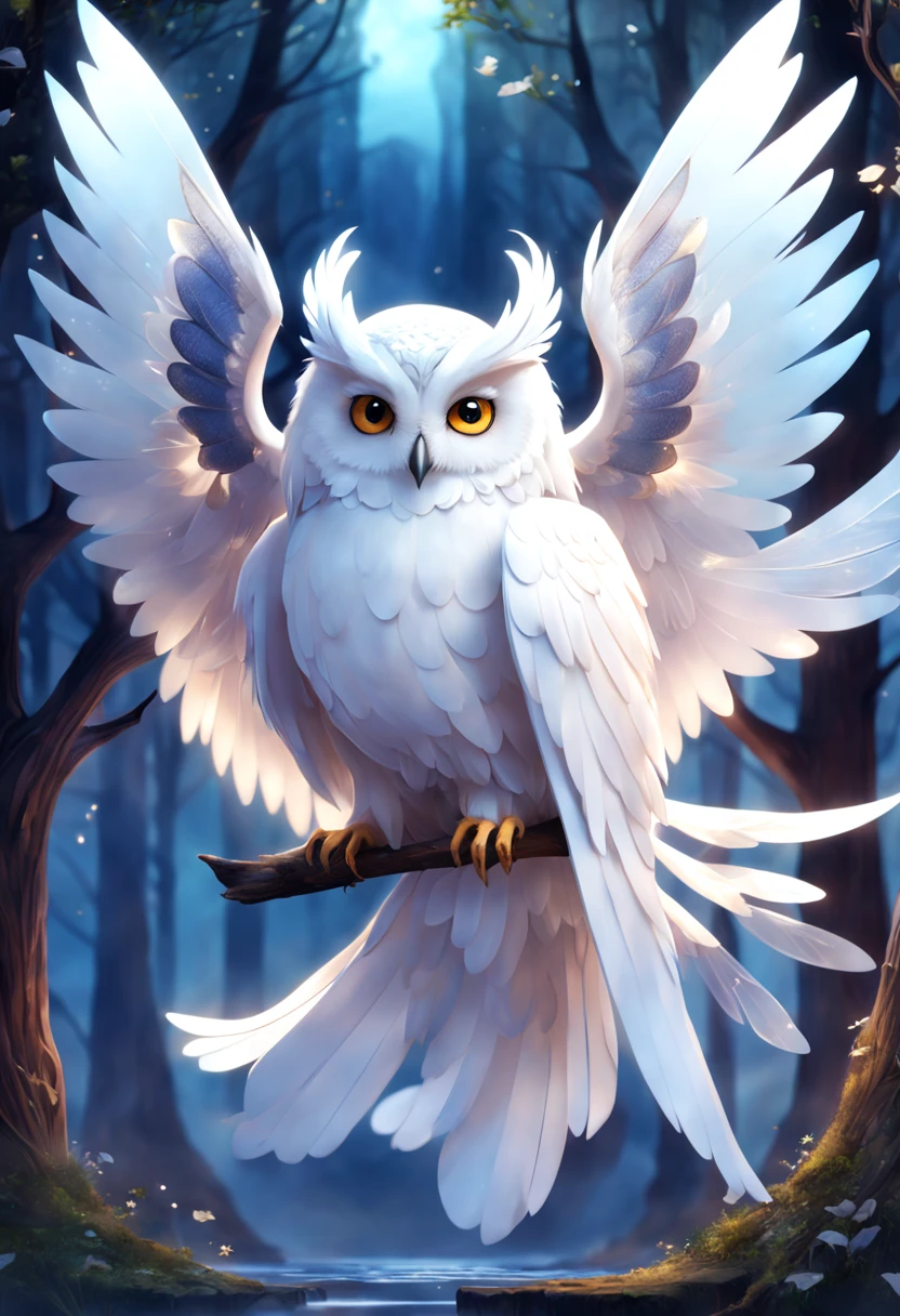  Cute beautiful fairy(White and transparent)Big wings with magical white owl. Magical abilities. Magical surprises. Fantasy. Enter a world full of wonders and dreams. Unreal.，stylized animation，Lovely and detailed digital art， 8 K，stylized rendering，Adventure surreal rendering，anime style ，stylized rendering

          

   

   


    
