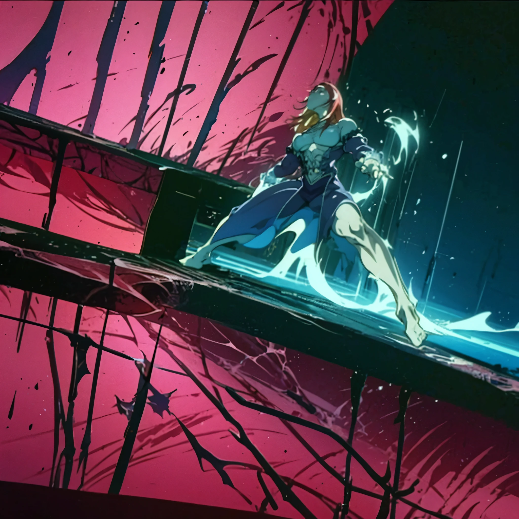 anime, vibrant colors, detailed character design, dynamic poses, action scenes, beautiful background, dramatic lighting, cinematic feel, anime style, expressive eyes, flowing hair, intricate clothing, intense emotions, epic battle, fantastical world, unique powers, compelling storytelling, immersive atmosphere, high-quality animation, striking visuals, intricate details, strong visual impact, captivating narrative, emotional depth, vibrant and bold color palette, atmospheric scenery, breathtaking landscapes, stylized art, dynamic camera angles, cinematic framing, powerful symbols, engaging storytelling, intense and emotional moments, memorable characters, intricate and immersive world-building, rich and imaginative settings
