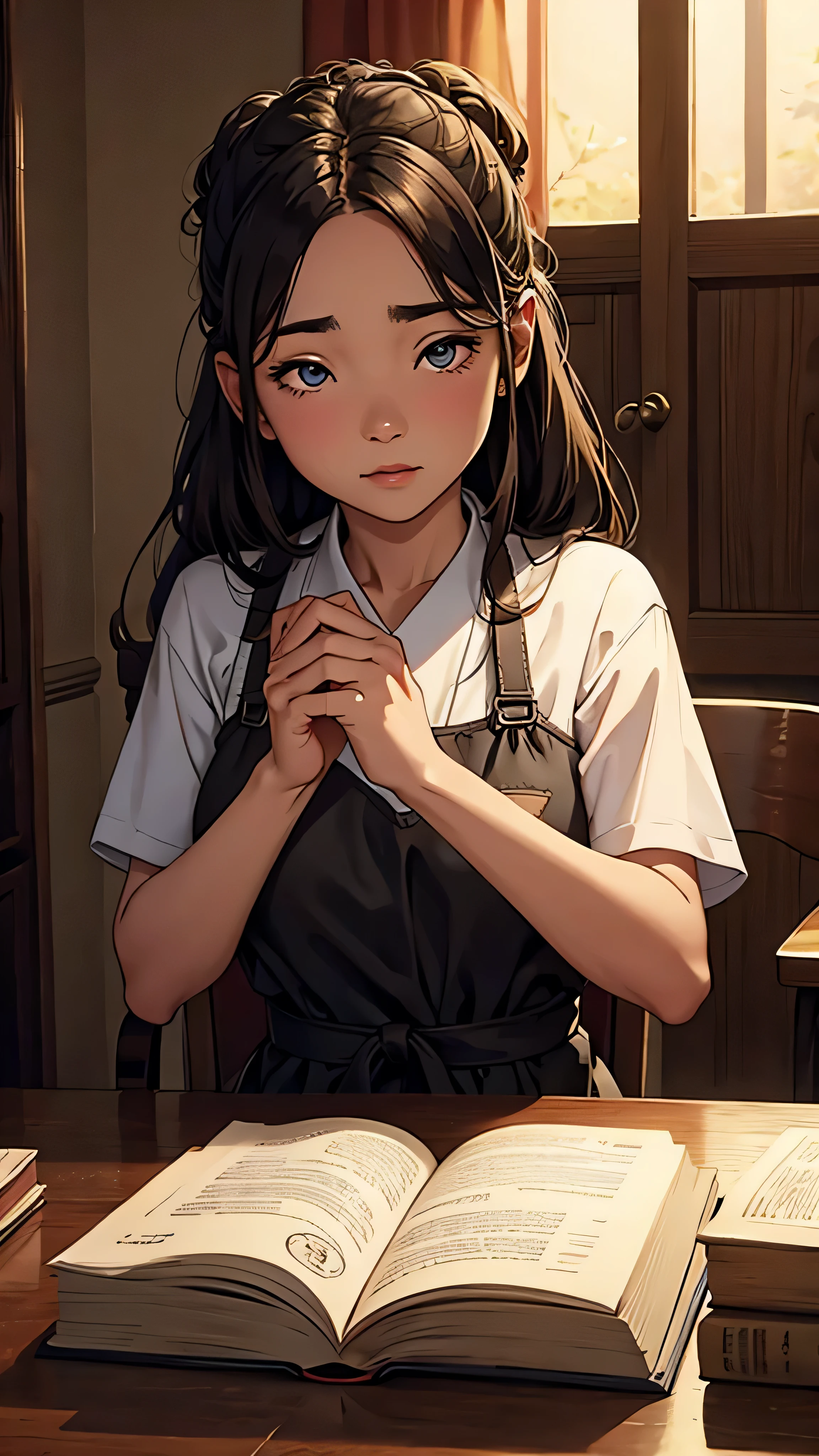A scene representing the donation event where someone generously donates a pair of eyes to the blind girl.