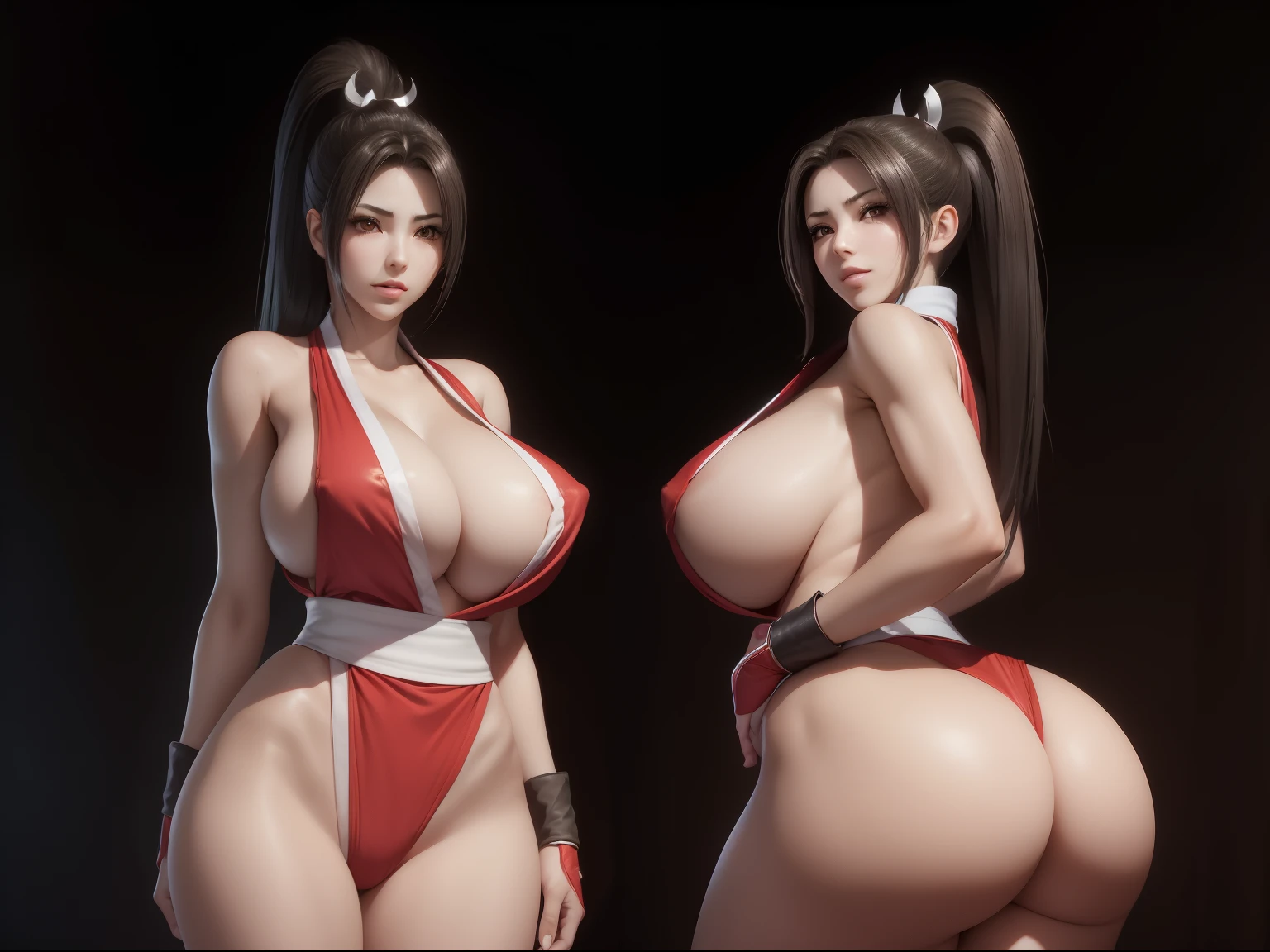 (((mai shiranui))) ((de kof)) phat ass perfect ass(((enormes tetas)))((8k))),((cuerpo completo))(((Amazing tits)))caliente, hermosa,((Hornie)), 8k, hiperrealista todo como un motor irreal trazado de rayos render ((estilo humano hiperealista)),(((Empty dark background))). hiperrealista todo como un motor irreal trazado de rayos render estilo humano realista ,(((Empty dark background)))., Suavemente iluminado, Intimo exquisito detalle, sharp focus, intrincadamente detallado, rewarded photography, small-catchlight, bajo contraste, alta nitidez, facial-symmetry, profundidad de campo, cinematic background, Renderizado del motor irreal, Imagen central, dream-like, Suavemente iluminado, intimo, imagen de cuerpo completo ,cuerpo completo,((tetona)),((piernas torneadas)) perfect ass ecchi
