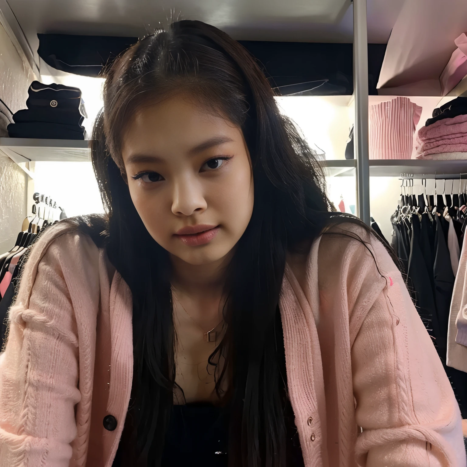 Jennie de blackpink en ropa interior