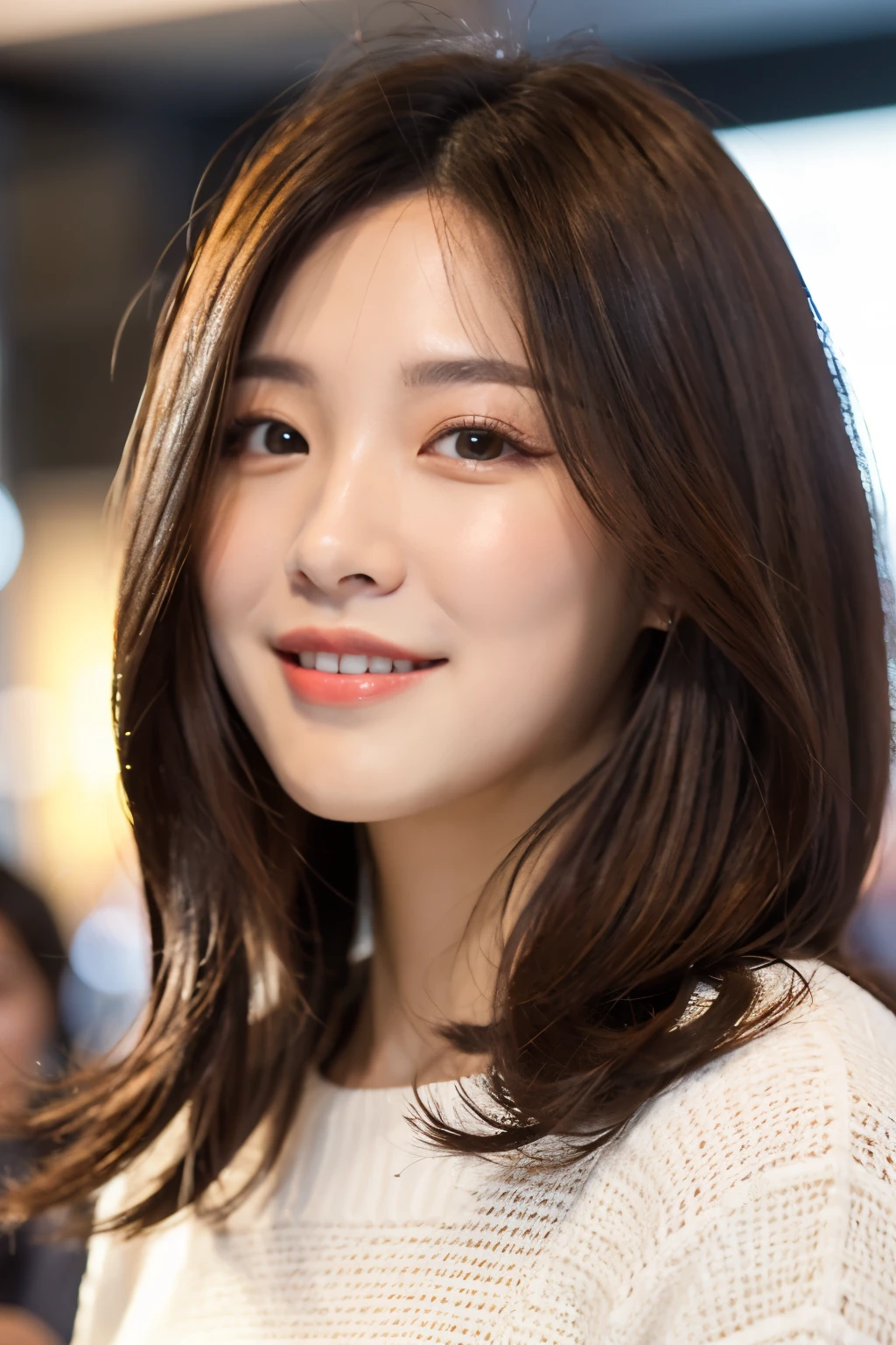 korean Belleza: 1.3, (Peinado Casual, pechos grandes: 1.2), vestido: 1.1, Super Fine Face, cabello rubio, cabello largo, ojos delicados, double eyelids, Sonrisa, hogar, small waist, sexy