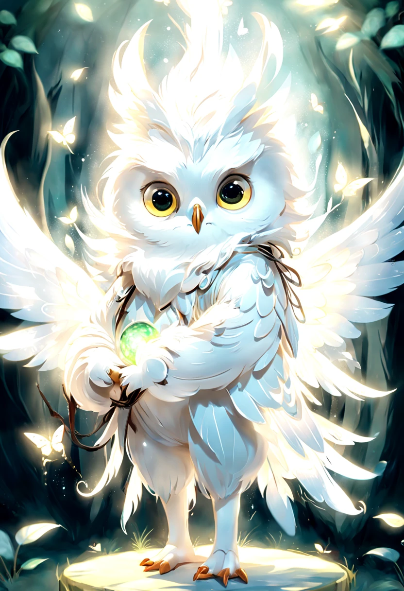  Cute beautiful fairy(White and transparent)Big wings with magical white owl. Magical abilities. Magical surprises. Fantasy. Enter a world full of wonders and dreams. Unreal.，stylized animation，Lovely and detailed digital art， 8 K，stylized rendering，Adventure surreal rendering，anime style ，Stylized rendering anatomically correct

          

   

   


    
