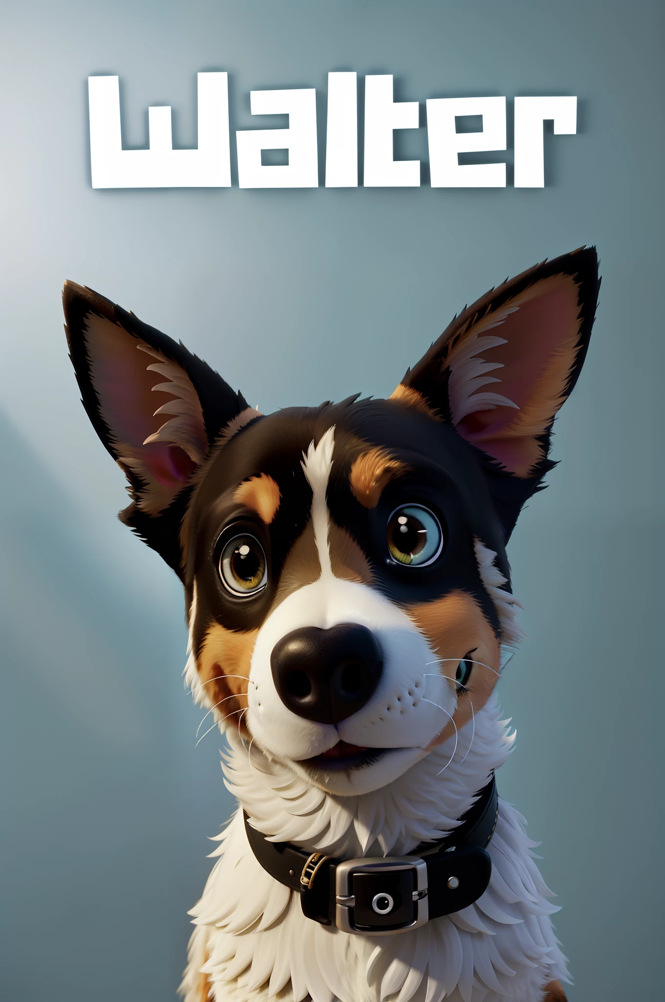 Pixer 3d Cartoon style , (tmasterpiece), (Need), (super-fine), Australian Cattle Dog (full bodyesbian:1.2), ultra cute, It's a big eye-catcher, smile, Delicate and delicate, Fairytales, Incredibly high detail, pixar-style, bright color palette, natural soft light, background in solid color, Octane rendering, Trends on Artstation, opulent, ultra-wide-angle, 8k, k hd, realistic lying