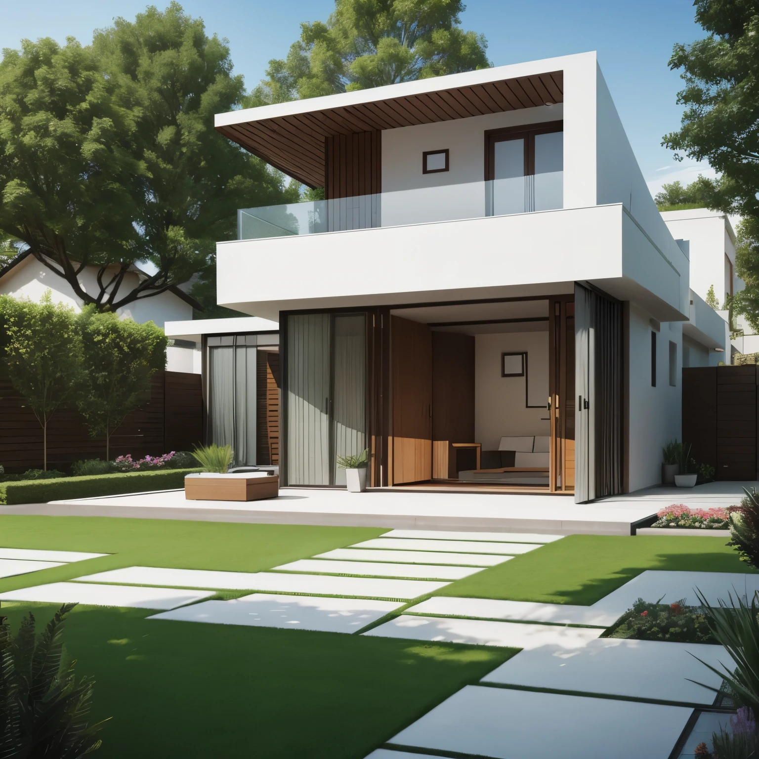 A modern garden house, ground floor 