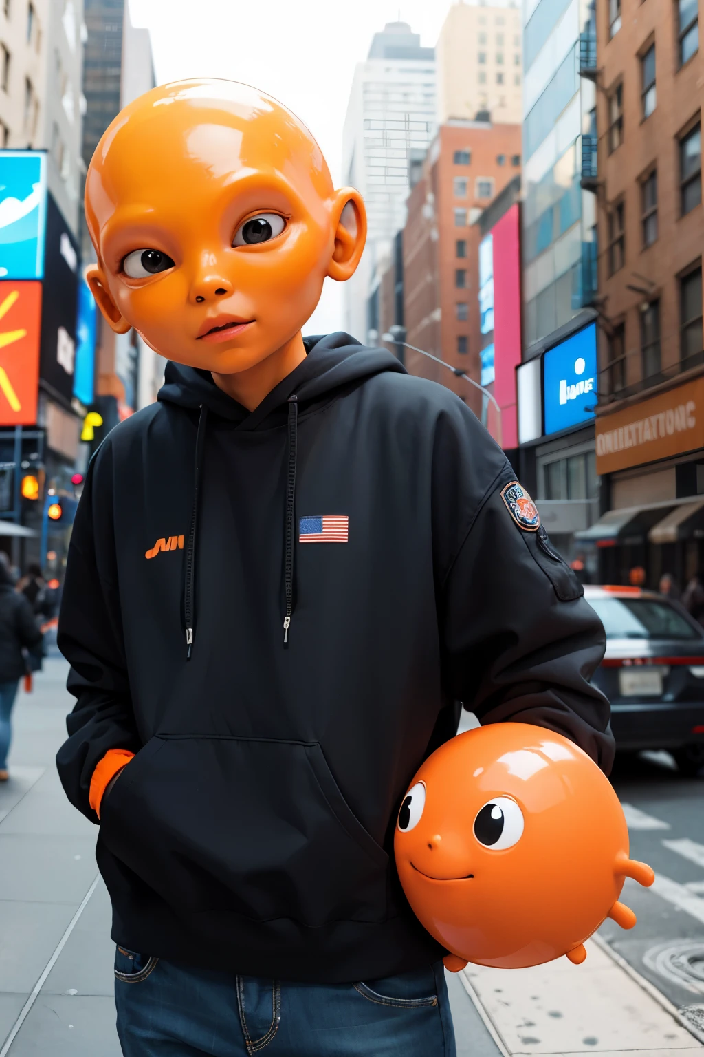 ORANGE ALIEN IN NEW YORK