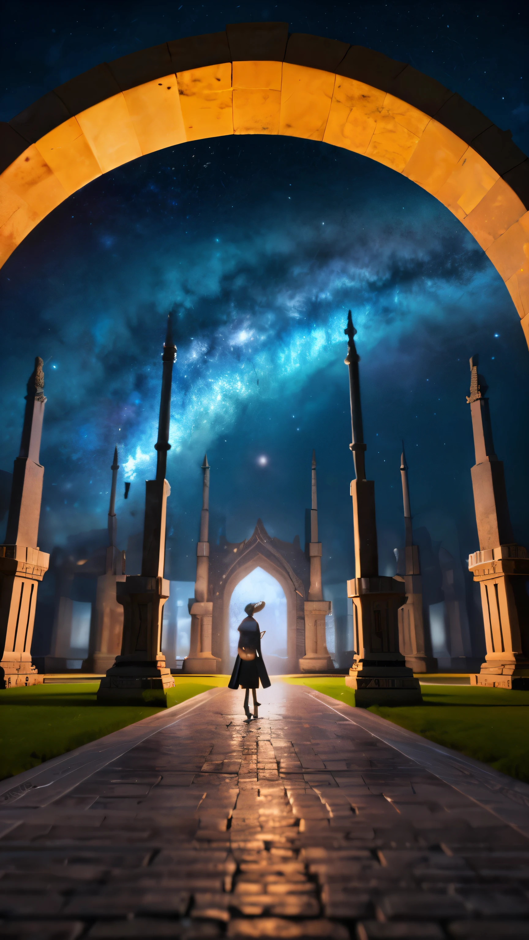 a fantasy world with a magical portal, everything is magical, the ambience has a magical flair, photo realistic, high details, best quality, 4k