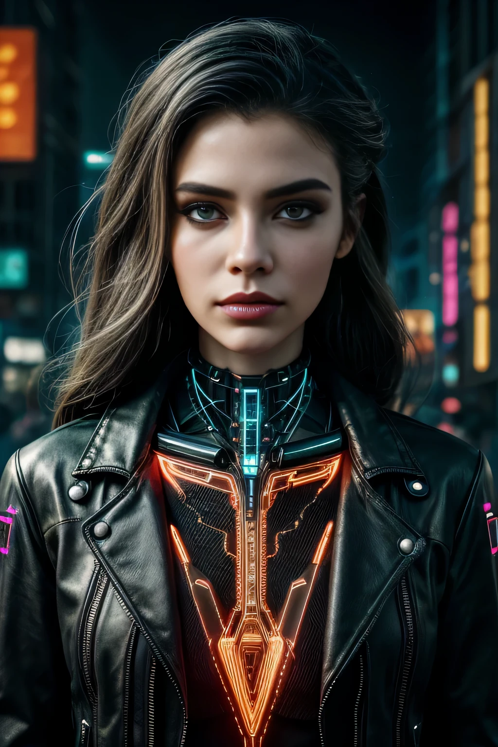 In a neon-lit metropolis of the future, where the lines between humanity and technology blur, envision the meticulous process of stable diffusion that transforms an ordinary girl into a stunning cyberpunk masterpiece. The diffusion process involves seamlessly integrating advanced cybernetic enhancements with organic elements, resulting in a harmonious synthesis of human and machine. Imagine the intricate details of this transformation, from the glowing circuitry that delicately weaves through her skin to the cybernetic eyes that shimmer with an otherworldly brilliance. Envision the vibrant interplay of neon colors, holographic tattoos, and augmented reality overlays that adorn her body, creating a mesmerizing tapestry of futuristic aesthetics. Capture the essence of her enhanced abilities, whether it's enhanced agility, neural connectivity, or cybernetic interfaces that empower her in the cyberpunk world. Explore the fusion of elegance and technology, and bring forth the image of a cyberpunk girl who not only navigates the urban dystopia with grace but also exudes a captivating allure that transcends the boundaries of the digital and organic realms.