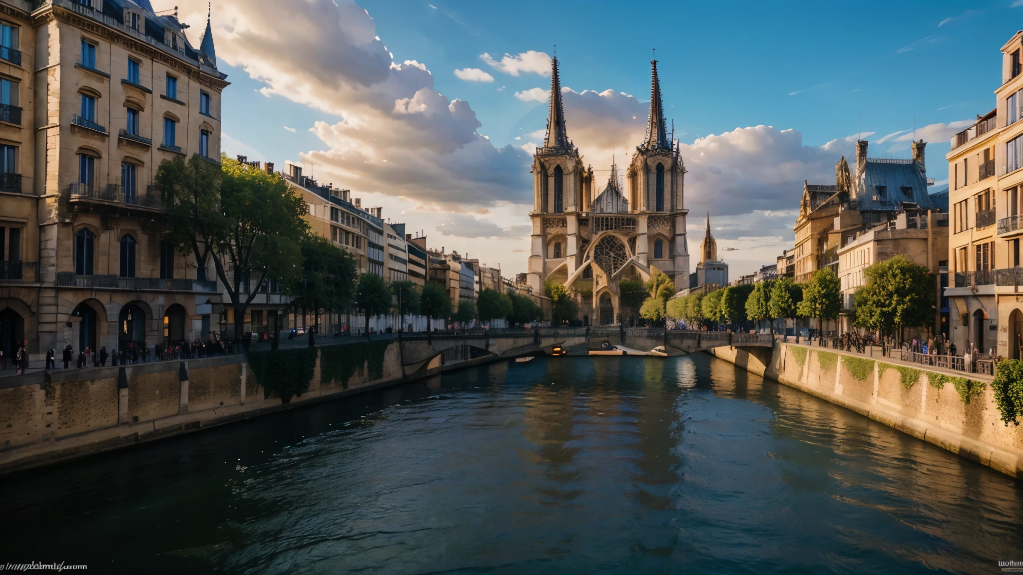 Notre Dame Cathedral,best quality,highly detailed,masterpiece,ultra,highres,colorful,realistic,makeup,photorealistic