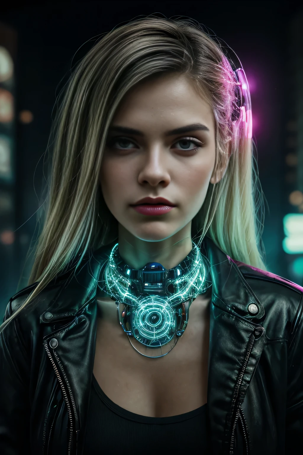 In a neon-lit metropolis of the future, where the lines between humanity and technology blur, envision the meticulous process of stable diffusion that transforms an ordinary girl into a stunning cyberpunk masterpiece. The diffusion process involves seamlessly integrating advanced cybernetic enhancements with organic elements, resulting in a harmonious synthesis of human and machine. Imagine the intricate details of this transformation, from the glowing circuitry that delicately weaves through her skin to the cybernetic eyes that shimmer with an otherworldly brilliance. Envision the vibrant interplay of neon colors, holographic tattoos, and augmented reality overlays that adorn her body, creating a mesmerizing tapestry of futuristic aesthetics. Capture the essence of her enhanced abilities, whether it's enhanced agility, neural connectivity, or cybernetic interfaces that empower her in the cyberpunk world. Explore the fusion of elegance and technology, and bring forth the image of a cyberpunk girl who not only navigates the urban dystopia with grace but also exudes a captivating allure that transcends the boundaries of the digital and organic realms.