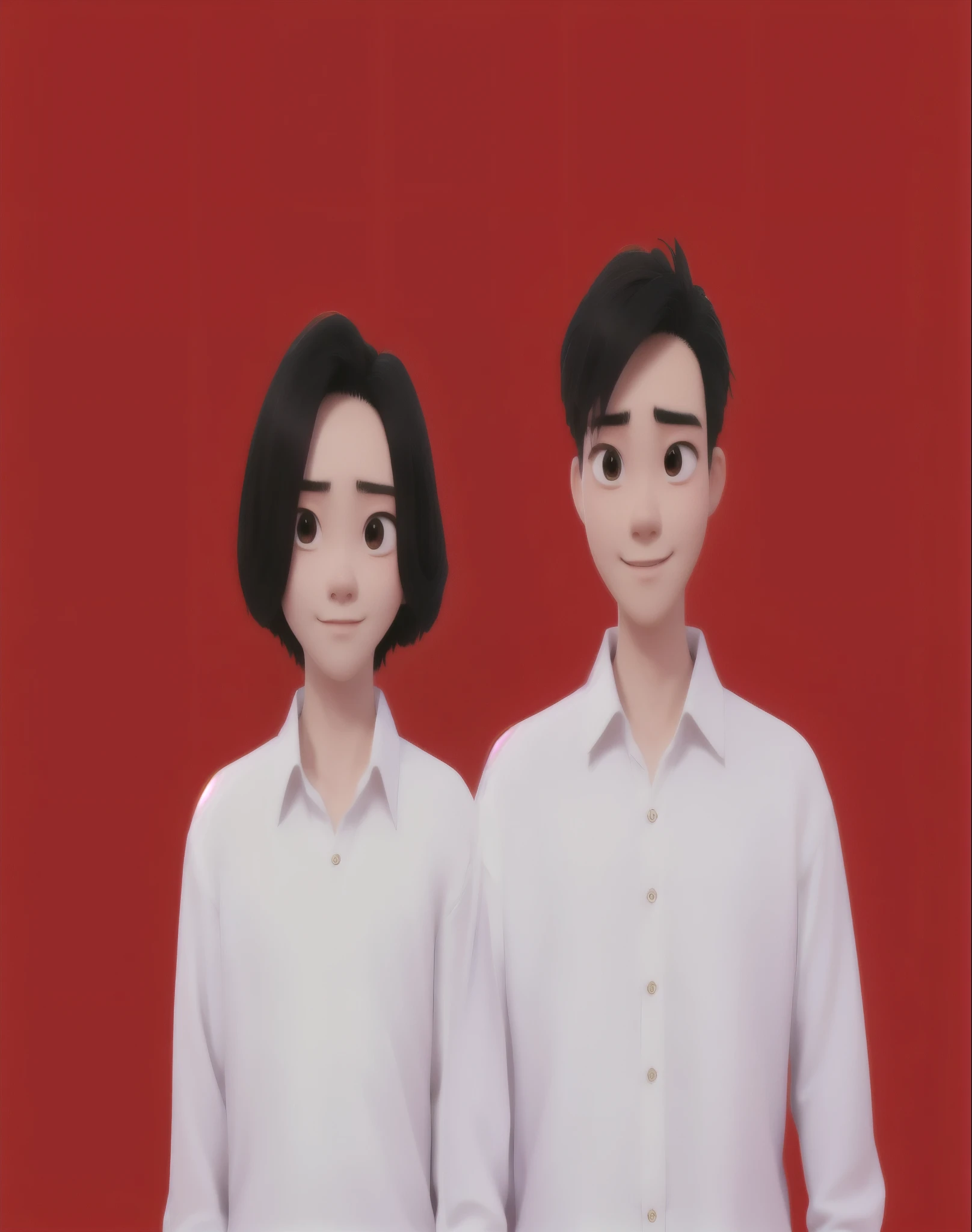 They wear white shirts and black pants, ruan jia and fenghua zhong, lu ji, Chiba Yudai, xianxia, you, red and white color theme, Li Zixin, liang mark, xiang duan, wei wang, That, strict