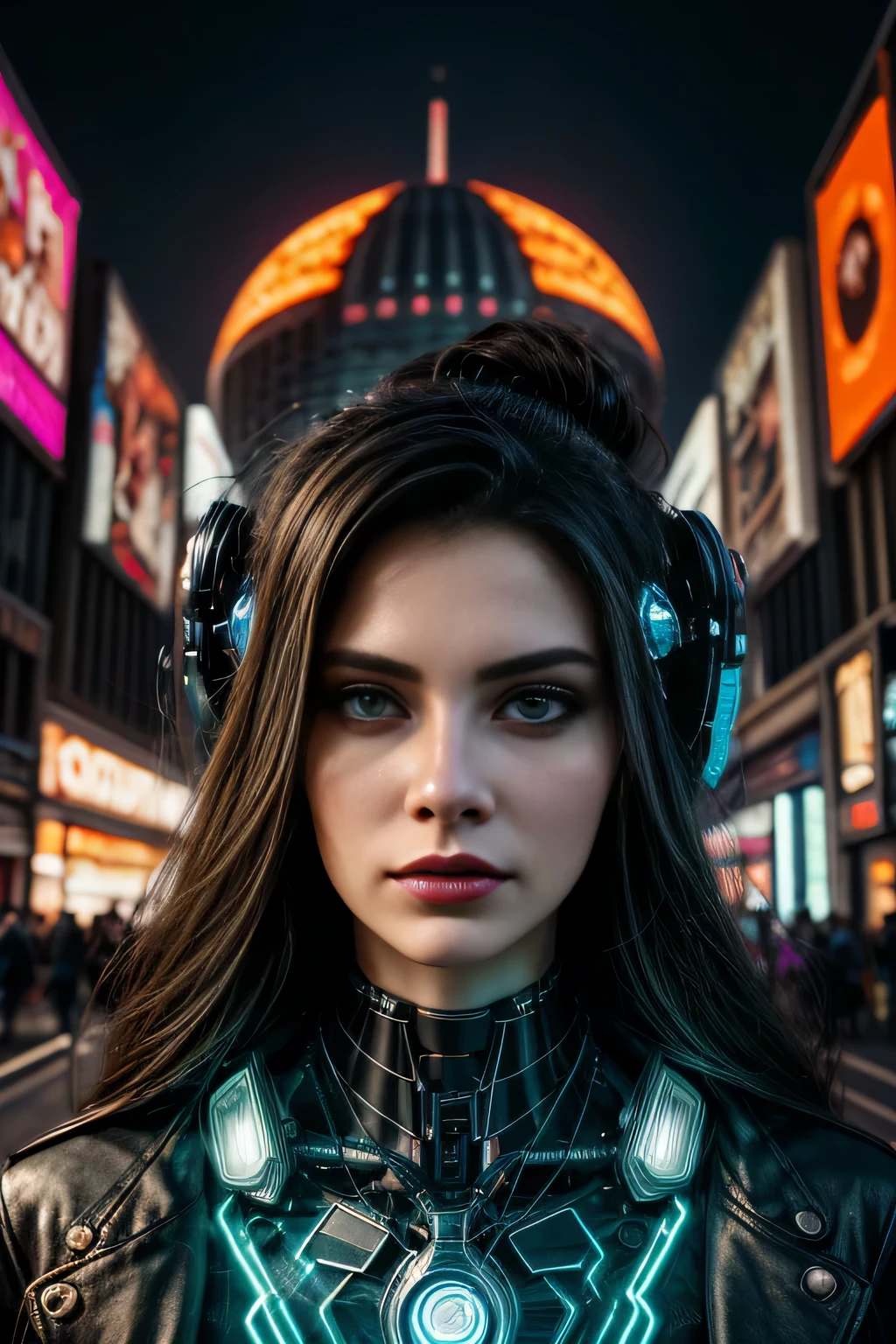 In a neon-lit metropolis of the future, where the lines between humanity and technology blur, envision the meticulous process of stable diffusion that transforms an ordinary girl into a stunning cyberpunk masterpiece. The diffusion process involves seamlessly integrating advanced cybernetic enhancements with organic elements, resulting in a harmonious synthesis of human and machine. Imagine the intricate details of this transformation, from the glowing circuitry that delicately weaves through her skin to the cybernetic eyes that shimmer with an otherworldly brilliance. Envision the vibrant interplay of neon colors, holographic tattoos, and augmented reality overlays that adorn her body, creating a mesmerizing tapestry of futuristic aesthetics. Capture the essence of her enhanced abilities, whether it's enhanced agility, neural connectivity, or cybernetic interfaces that empower her in the cyberpunk world. Explore the fusion of elegance and technology, and bring forth the image of a cyberpunk girl who not only navigates the urban dystopia with grace but also exudes a captivating allure that transcends the boundaries of the digital and organic realms.