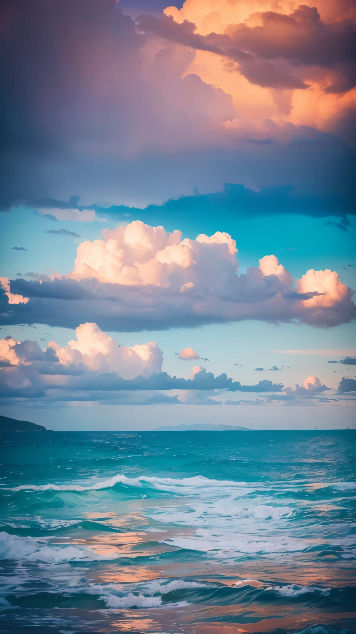 sea of dreams,Colorful auspicious clouds,photographic works,high detail,contrast of light and dark,hyper hd,master piece,Award-winning work,best quality,High resolution,16k