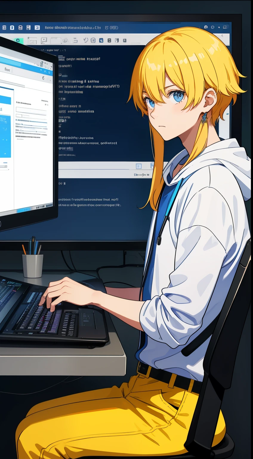 You are a guy playing on the computer about python js c.++