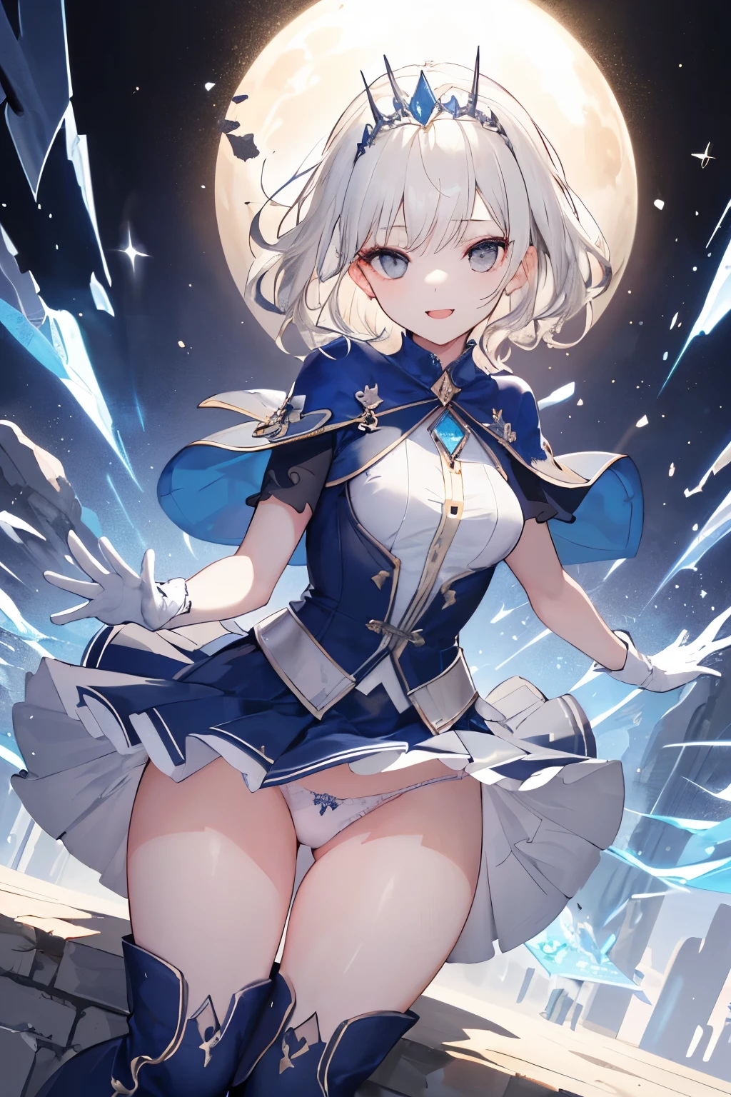(((1girl))), ((best quality)), ((masterpiece)), ((ultra-detailed)), (illustration), (detailed light), (an extremely delicate and beautiful), (beautiful detailed eyes), (sunlight), ((extremely light)), ((extremely clothes)), (((hyper detail))),(((((front lighting))))),(((((front light))))),
((((quite adorable and girly Expert Mage uniform with a brief skirt and magical tiara)))), (((Expert Mage))),
,
(((wavy short manish bob))), ((((platinum blonde)))), (((short hair))),
(((dark gray eyes))),
((whole body)), aged 5 to 8, ((((())))), ((((very adorable young girl)))),
((condescending expression)), ((mischievous smile with sexual satisfaction)), (((extra adorable))), (((((extra slender shape))))),
(((((extremely beautiful detailed face))))),
(((dynamically attacking enemies by a spell of Creation of Deadly Steel Saws))), (((elegant magic boots))),
(Dutch angle), (((white gloves))), ((transparent magical underskirt)), a little bit exposed adorable magical panties