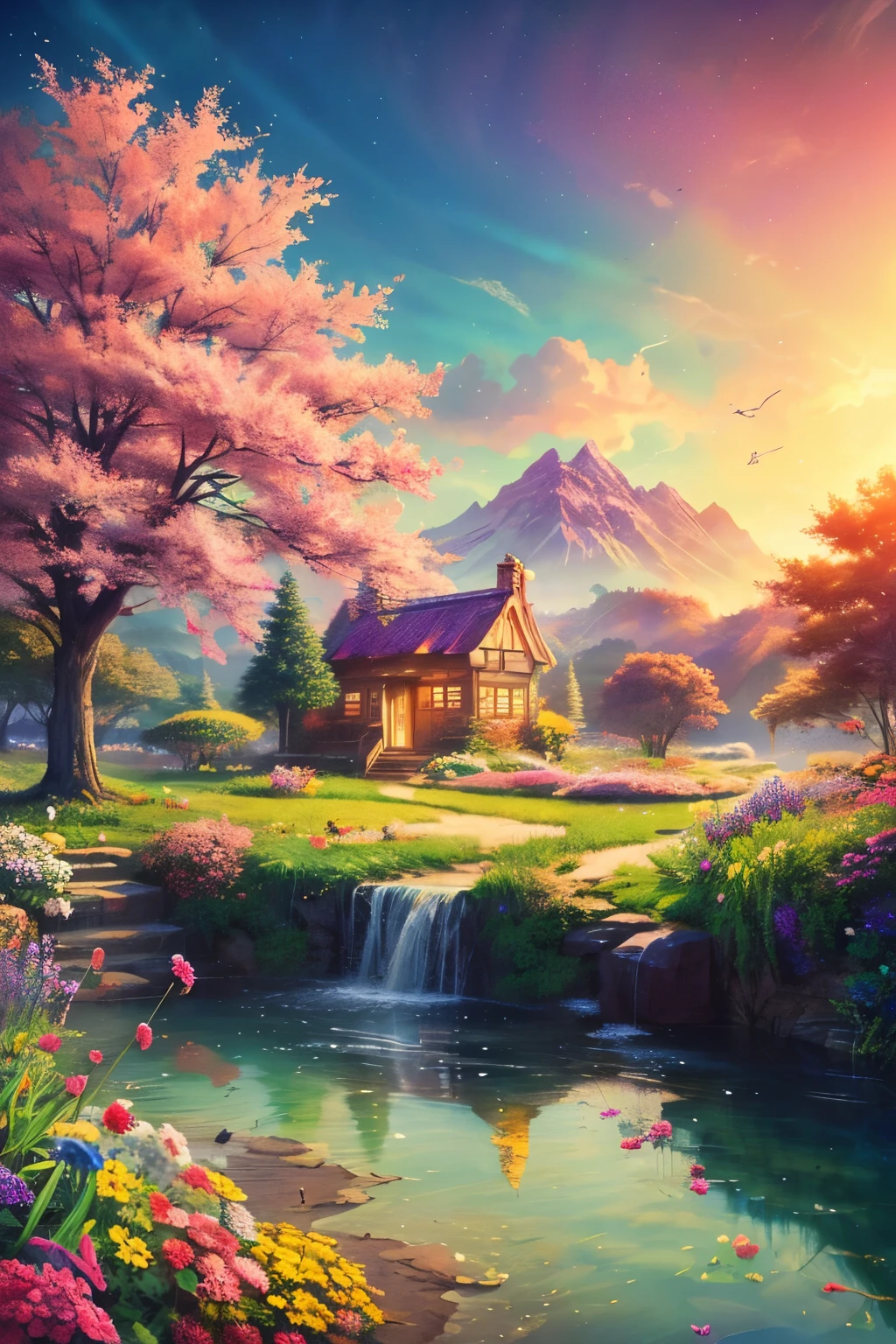 (vivid colors,dreamlike scenery,mysterious, vibrant light),ultra-detailed,highres,best quality,masterpiece:1.2