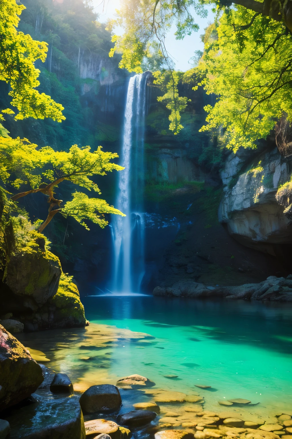 fantastic scenery、mysterious、vibrant light,