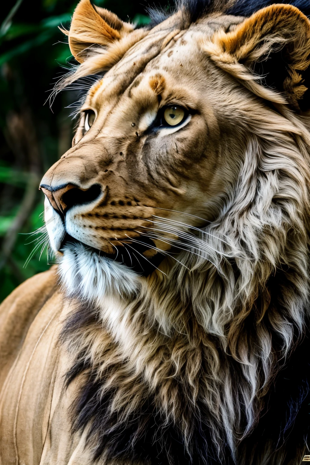 RAW photo in sequence, a photo of a group of lions together, (( Detalhe realista de seus rostos e corpos)), ambiente aberto e claro, planos de fundo detalhados pouco desfocados, luzes naturais, HDR, foto realista, foto profissional, lions interacting, visual impressive, fotorrealista, majestically captivating, textures and patterns of their fur, 8K UHD, alta qualidade, filmic grain, Nikon D5.