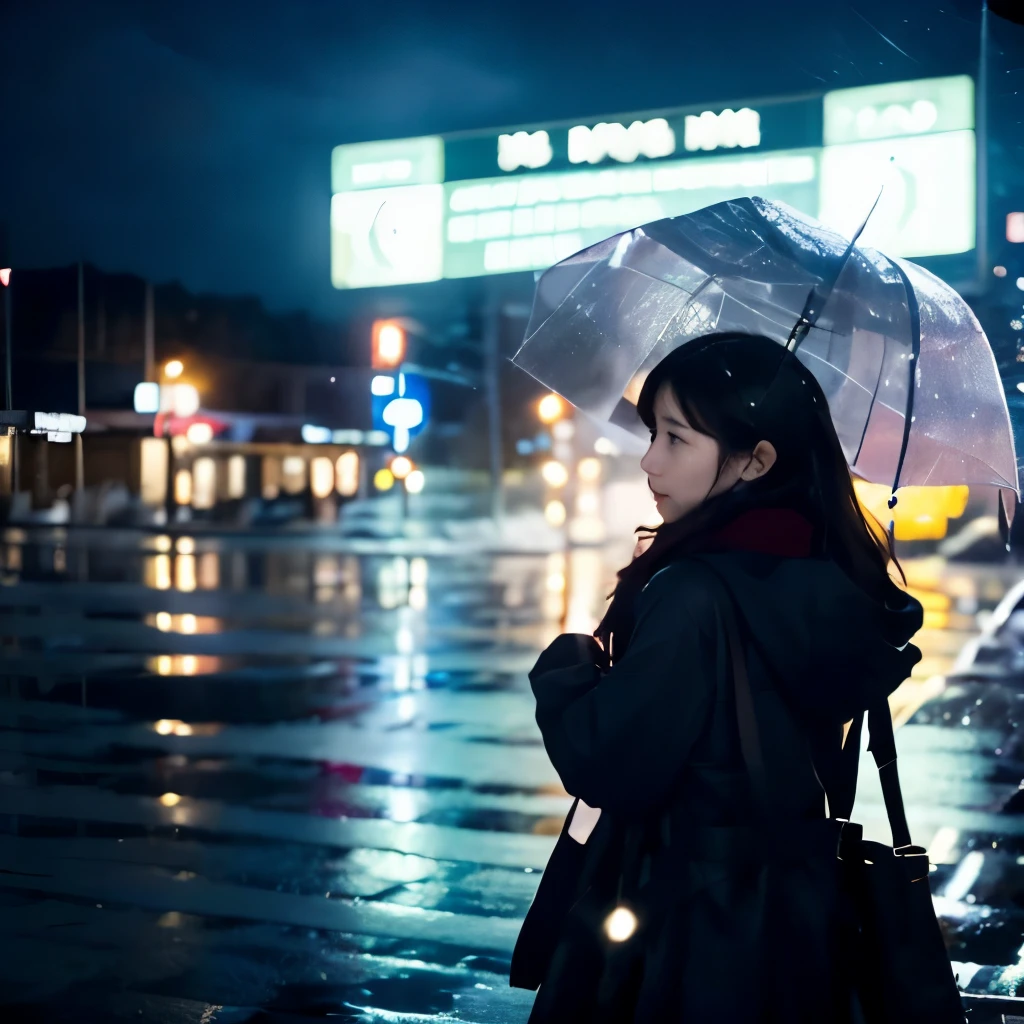 The wings carrying that girl disappear into the night sky.、The airport parking lot is empty.、If I had told them not to go, the two of us would have been running on the expressway towards the city center by now.、What I lost was so great that I couldn&#39;t even feel the pain.、Christmas Eve alone、Freezing silent night、I can&#39;t find anything to protect anymore、The rain mixed with sleet started to fall and turned into snow、Everyone returns to the place where their loved ones are waiting.