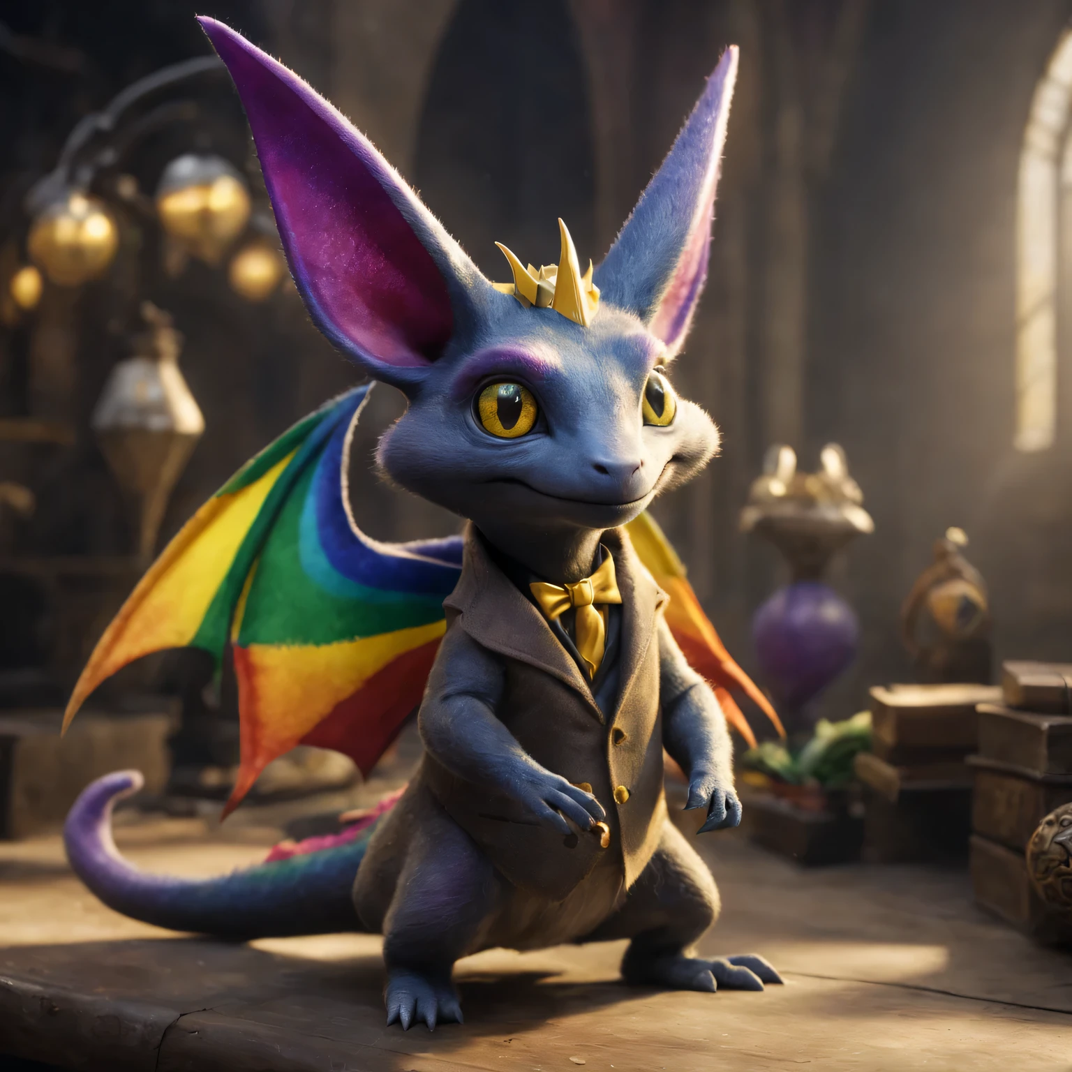 Magical creature Rainbow Abra Kadabra, snappy, Many-legged, Fantastic Beasts and Where to Find Them, very detailed, Ultra-delicate, 8K