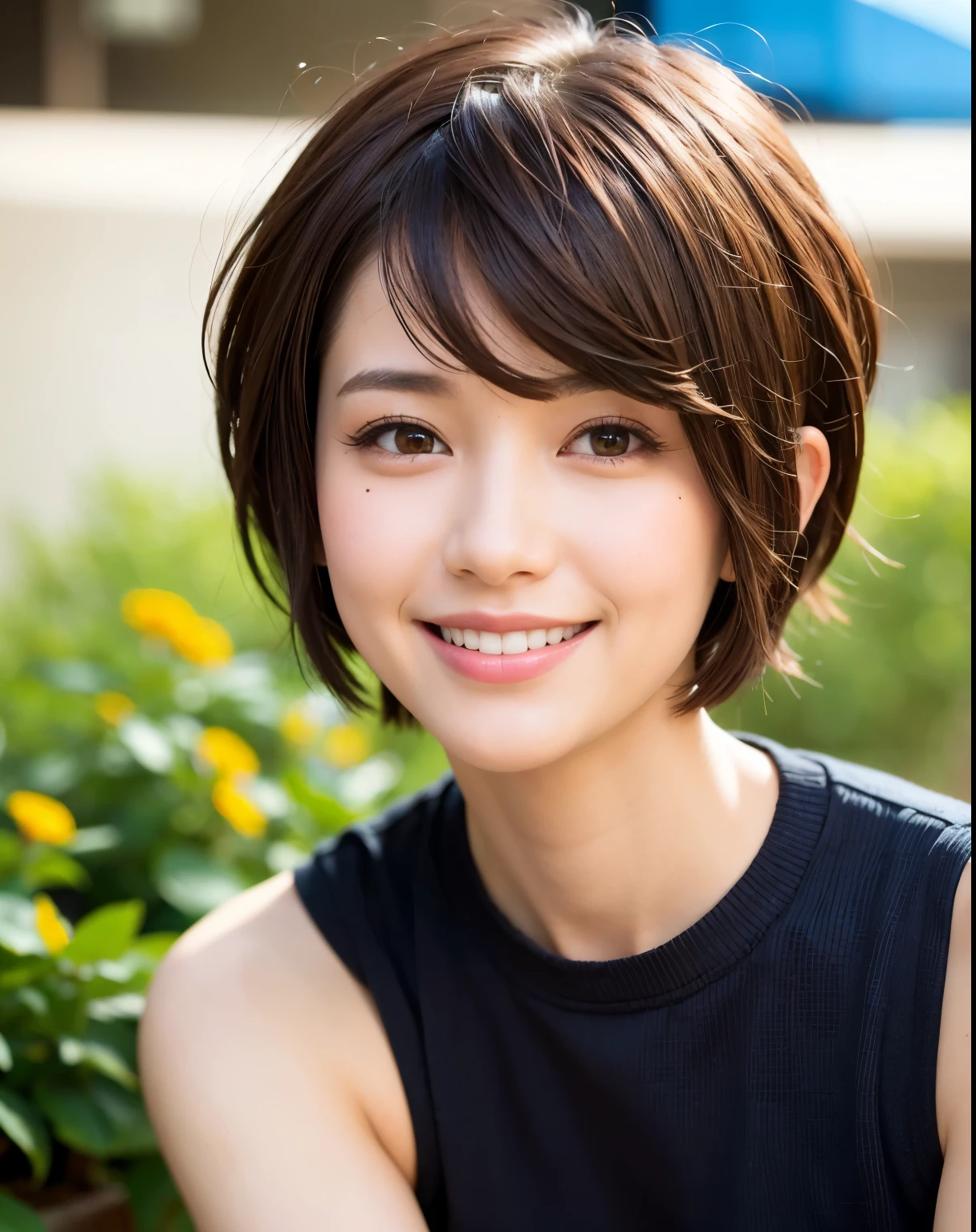 Short hair Pixie cut Cecil cut Uneven hair tips Very short hair Very short hair Very short hair v smile Brown hair