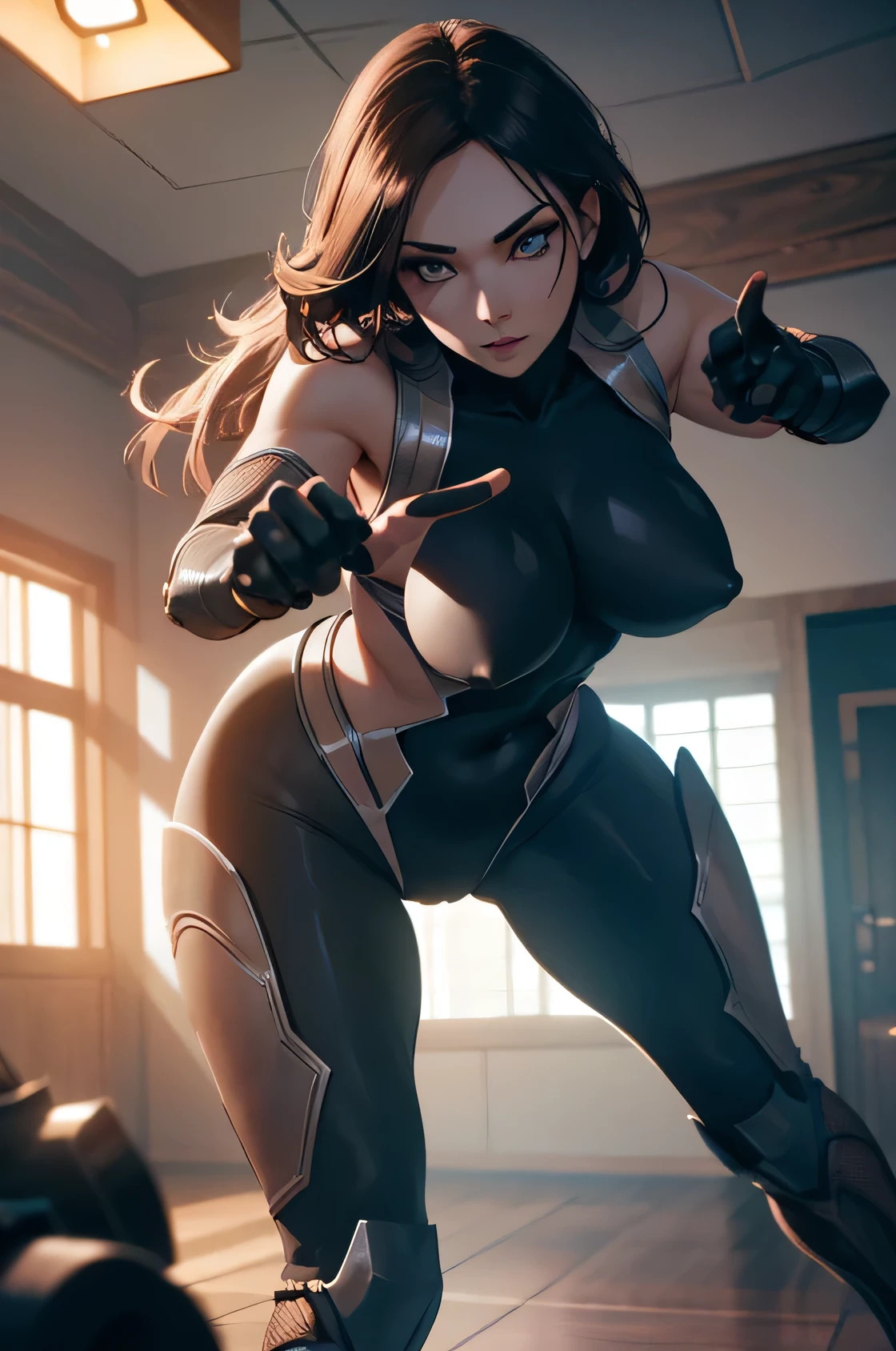 A sexy and beautiful woman, dynamic pose, 3d, (8k), detailed texture,(hyperdetailed), (photo realistic), cinematic light, cinematic action, highly detailed, realistic, Isometric, full body, in frame, driven expression, dark theme, (extremely detailed eyes), detailed symmetric realistic face, extremely detailed natural texture, masterpiece, extremely detailed, amazing, fine detail, rich colors, hyper realistic lifelike texture, dramatic lighting, unreal engine, trending on art station, photo realistic, RAW photo, high quality, high res, sharp focus, extremely detailed, cinematic lighting, 8k, high definition, cinematic, neoprene, unreal engine 5, ultra sharp focus