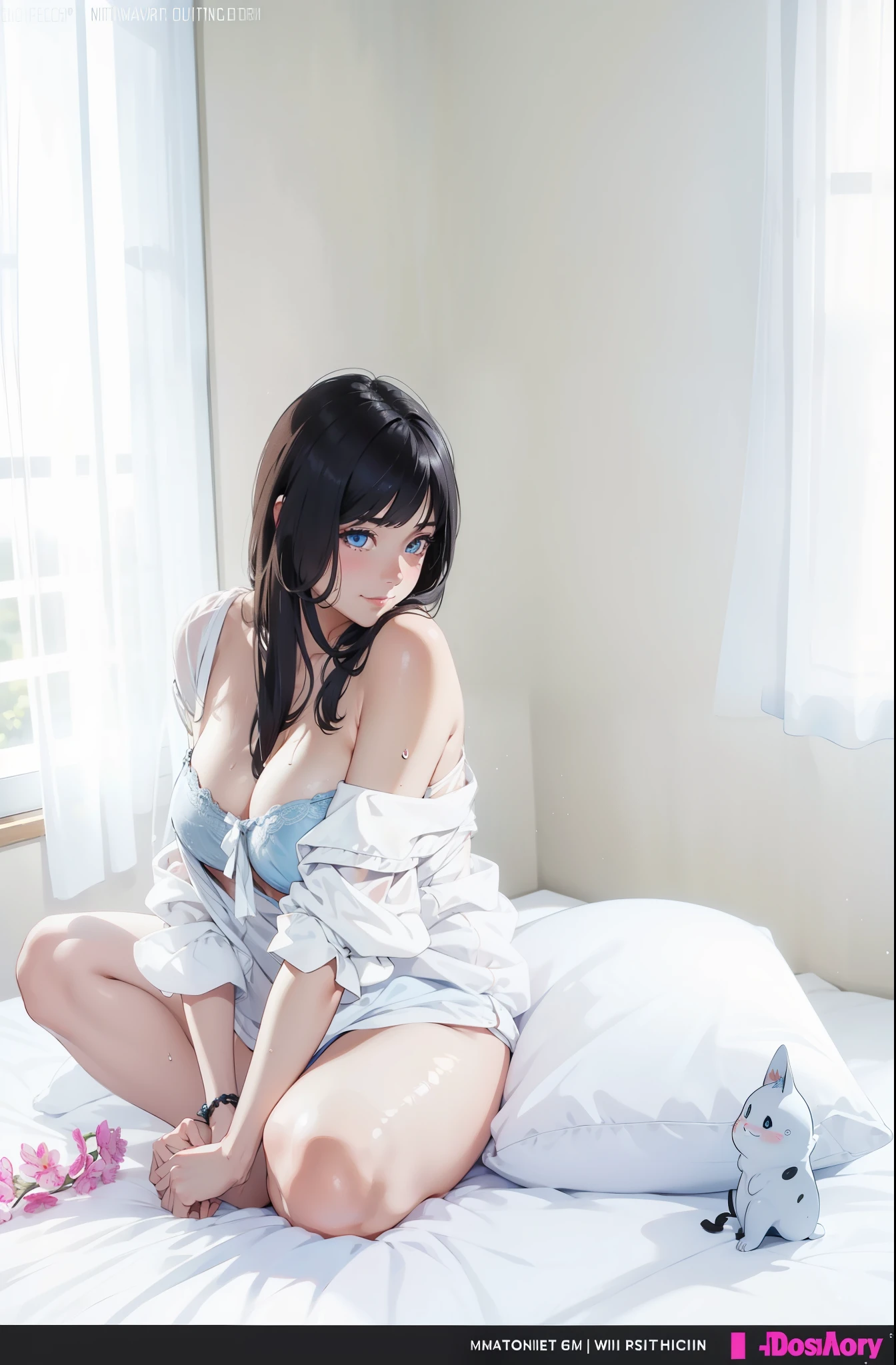 (masterpiece), (best quality), (ultra-detailed), (best illustration), (best shadow),
BREAK
girl, detailed eyes, sweat, steam, medium breast, nsfw, light smile, looking at viewer,