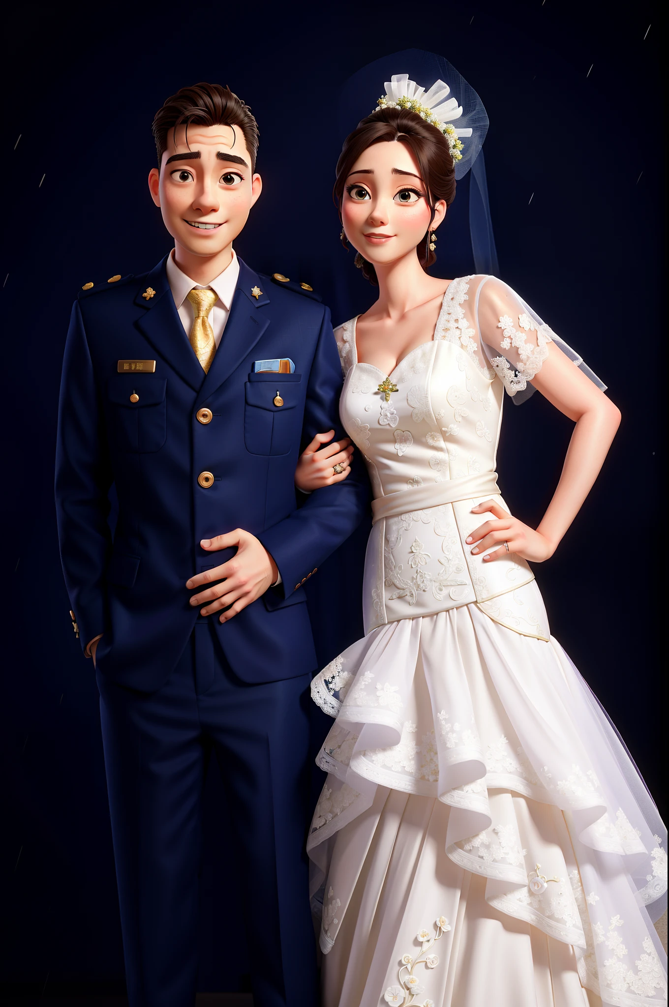 Bride and groom posing for photo in studio in rain, wedding photos, lovely couple, ruan jia and fenghua zhong, professional wedding photosgraphy, couple, Ash Thorpe Kezier Salim, phong yintion j - jiang geping, happy couple, Natasha Tan Maciej Kuciara, ao dai, wedding photosgraphy