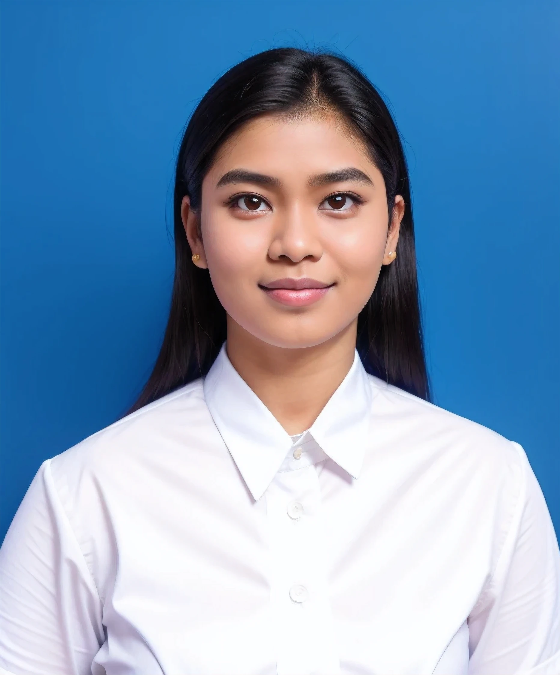 arafed woman in a white shirt and tie posing for a picture,black short hair, My name is Chandra., student, Thawan Duchanee, graduation photo, full protrait, Portrait N-9, headshot, protrait, Picture taken on 2 0 2 0, 18 years old, Profile picture, Photos of young women, picture, Image Center