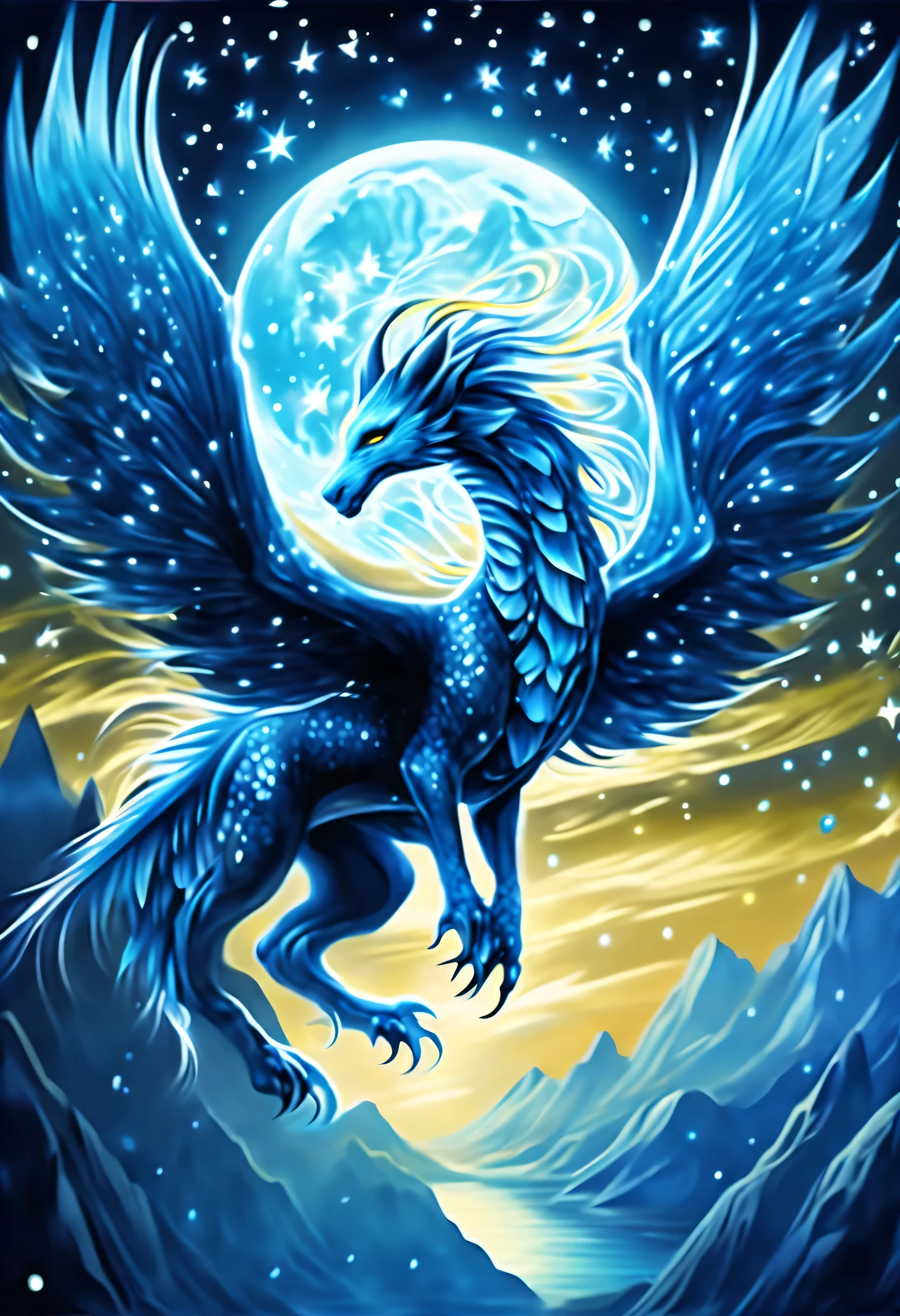 deep in the darkest hole, majestic and mythical creatures、Brought to life by the mesmerizing strokes of a meticulously applied brush。. Every line and curve of this extraordinary image is、Marvel at an unparalleled level of intricate detail。, awe the audience. Whether it&#39;s a painting or a photo, The image shows the highest quality craftsmanship. Each element is decorated with the finest details, Intricately crafted to create a mesmerizing and mesmerizing visual experience.