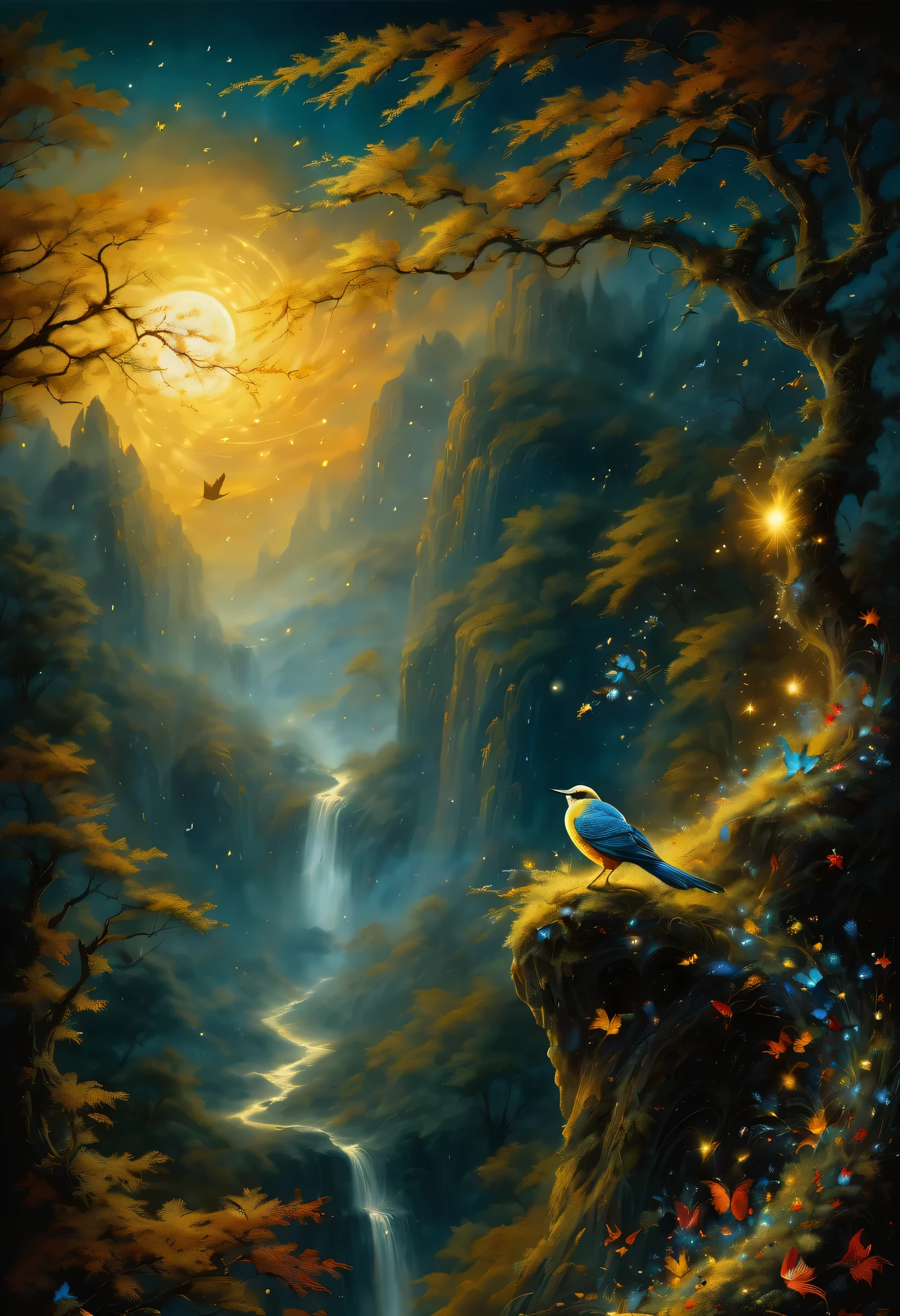 deep in the darkest hole, majestic and mythical creatures、Brought to life by the mesmerizing strokes of a meticulously applied brush。. Every line and curve of this extraordinary image is、Marvel at an unparalleled level of intricate detail。, awe the audience. Whether it&#39;s a painting or a photo, The image shows the highest quality craftsmanship. Each element is decorated with the finest details, Intricately crafted to create a mesmerizing and mesmerizing visual experience.