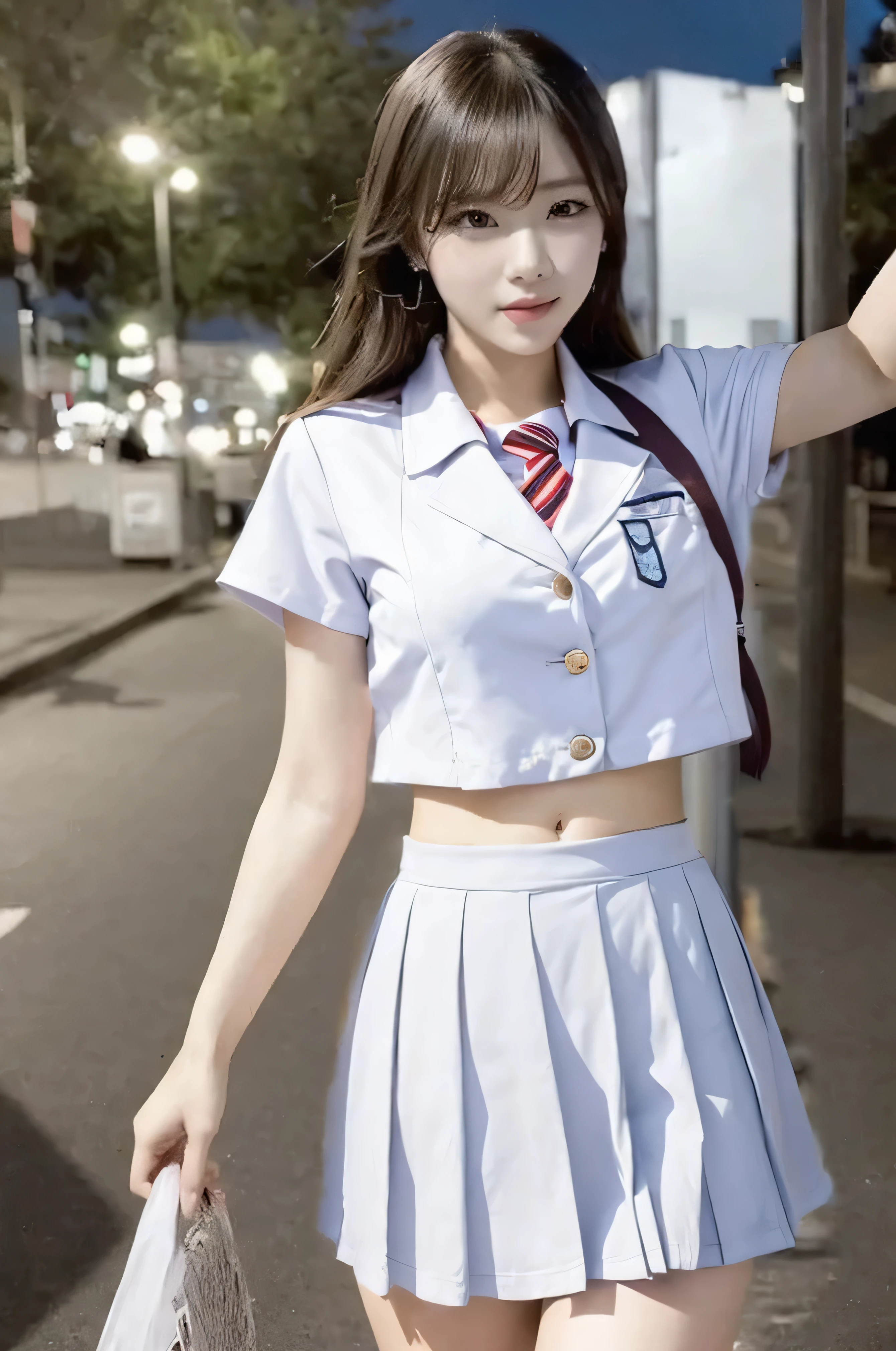 Japanese high school student, uniform, short skirt, Jacket