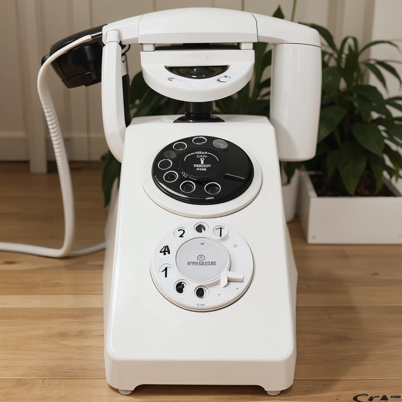 White telephone frezze cool