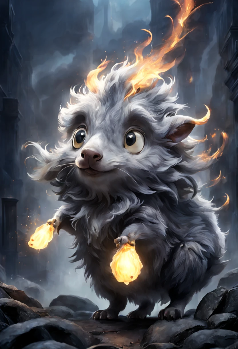 Sniff, from《Where are the Fantastic Beasts》one of the magical animals in the series。Sniff是一种体型小巧、mammal with long snout and sharp claws。They are covered in soft gray fur,Big eyes are blazing。Sniff对金银财宝有着天生的敏锐嗅觉,Able to find them deep underground and even within solid walls。