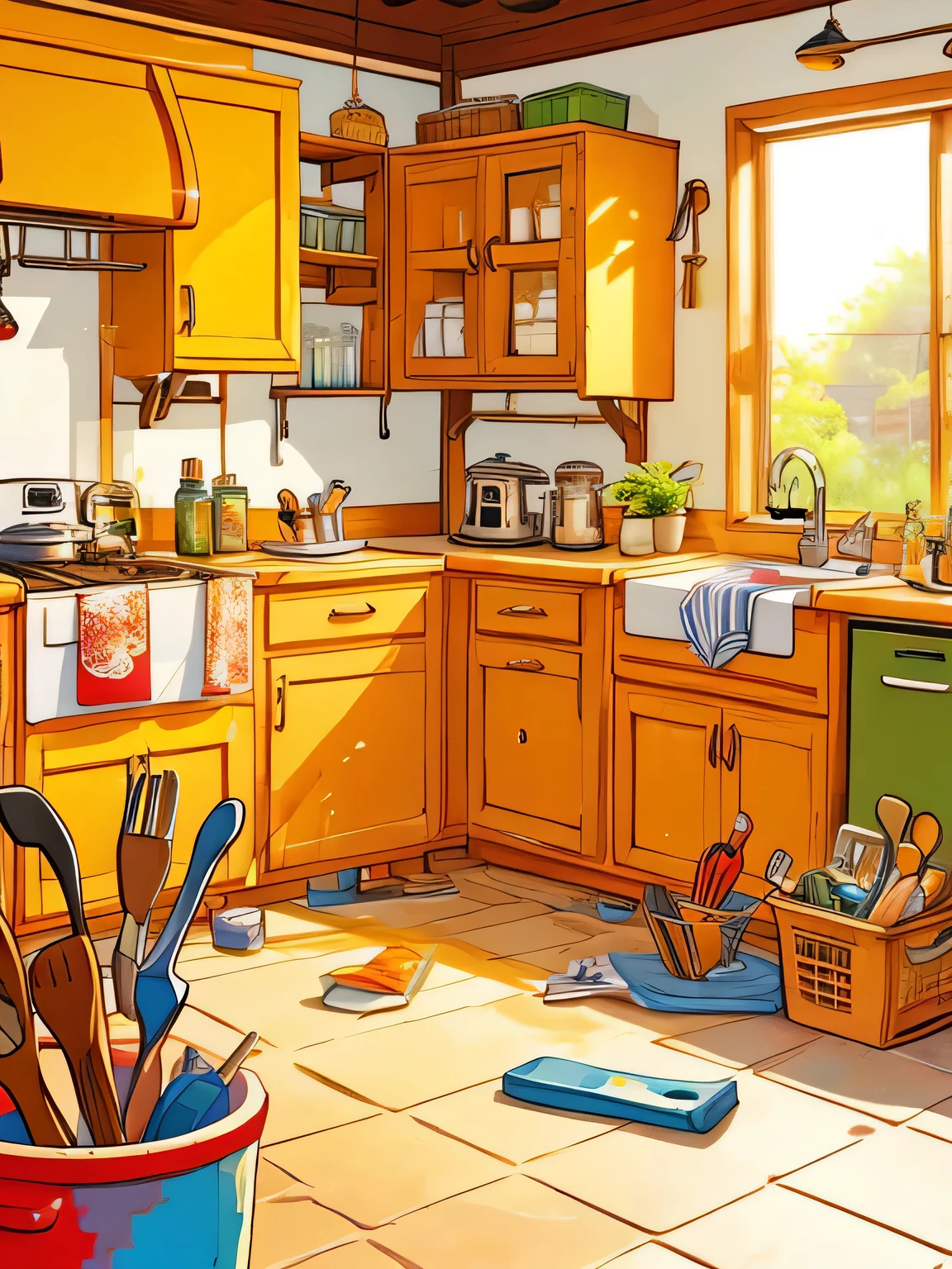 painting the kitchen、There are many tools available