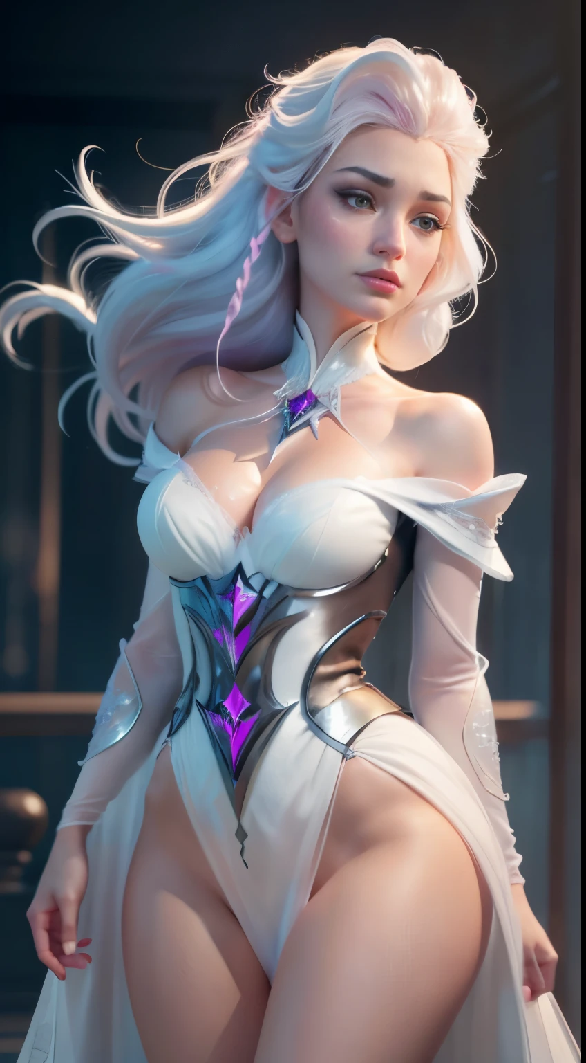 (elsa frozen-rose quartz SU mezclando modelos .) (ultra FUSIÓN) Highly detailed CG unity 8k wallpaper, style shot, complex, high detail, dramatic, highest quality movie still image, very detailed, masterpiece, best quality, character design, Elsa, Elsa from Frozen,Diamante Rosado fusión (( Dark style)), realistic ultra-detailed rendering style, natural light, sharp character design, (hard focus, 8k), (((natural skin texture))), 8k textures, soft cinematic lighting, adobe lightroom, dark room, hdr, Sophisticated, Elegant, Rich Detail, Sharp Focuilm Look) )), Soothing Tones, Detail Frenzy, Intricate Detail, Super Detail, Low Contrast, Soft Film Lighting, Dull Colors, Exposure Blending, HDR, Fade, 35mm, f/1.4, ISO64, f16, 25 sec.