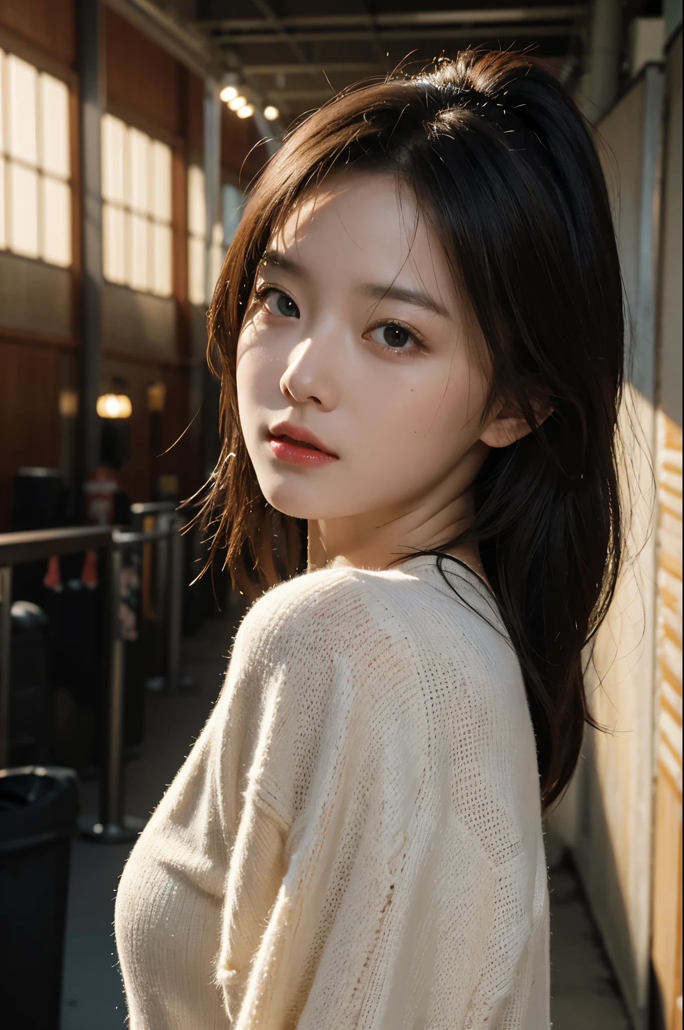 best quality,masterpiece,ultra high resolution,(authenticity:1.4),original photo,Cinema lighting,
1 girl,Lovely,