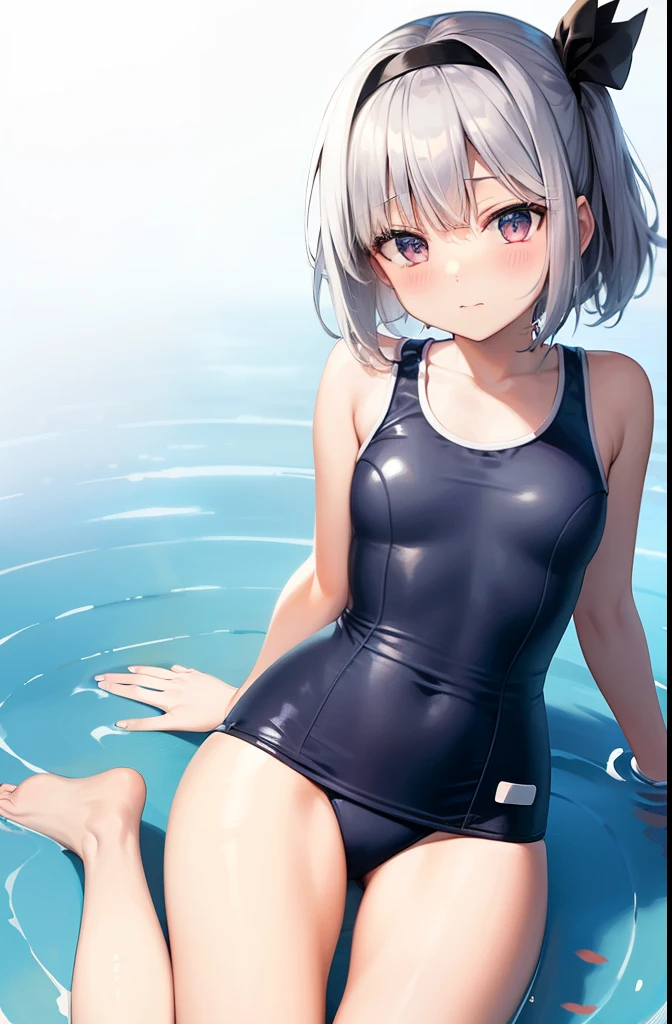 school swimsuit、Youmu、buttocks、barefoot、