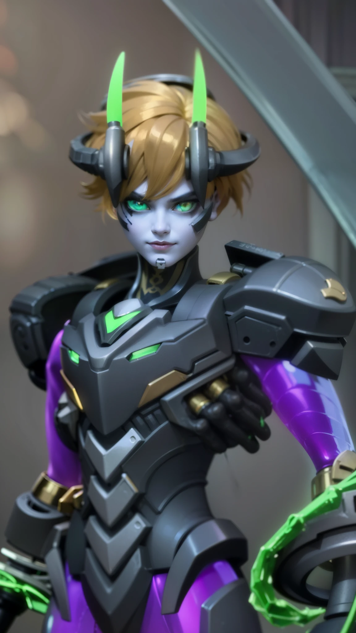masculine male, masterpiece, ((perfect eyes)) best quality, (semirealism:1.9), beautiful lighting, (extremely detailed CG unity 4k fhd wallpaper), High Detail, Sharp focus, dramatic outdoors, 25 years old, blue short hair, Boy with two big horns, big earrings on ears, elf ear, red eyes, Thick eyebrows, evil smile, grinning, red body, red face, Burning skin, yellow diamonds glistening on chest, burning red skin, golden robe behind, big white belt, 8k, realistic, tato, scary, strong red eye glow (red eye:1.2), Masterpiece, ultra HD, detailed all picture, a close up of a devil, dyrroth from mobile legend, evil, extremely detailed artgerm, mobile legends character, inspired by Dyrroth, Six pack chest and abs, yellow jewel above the chest.