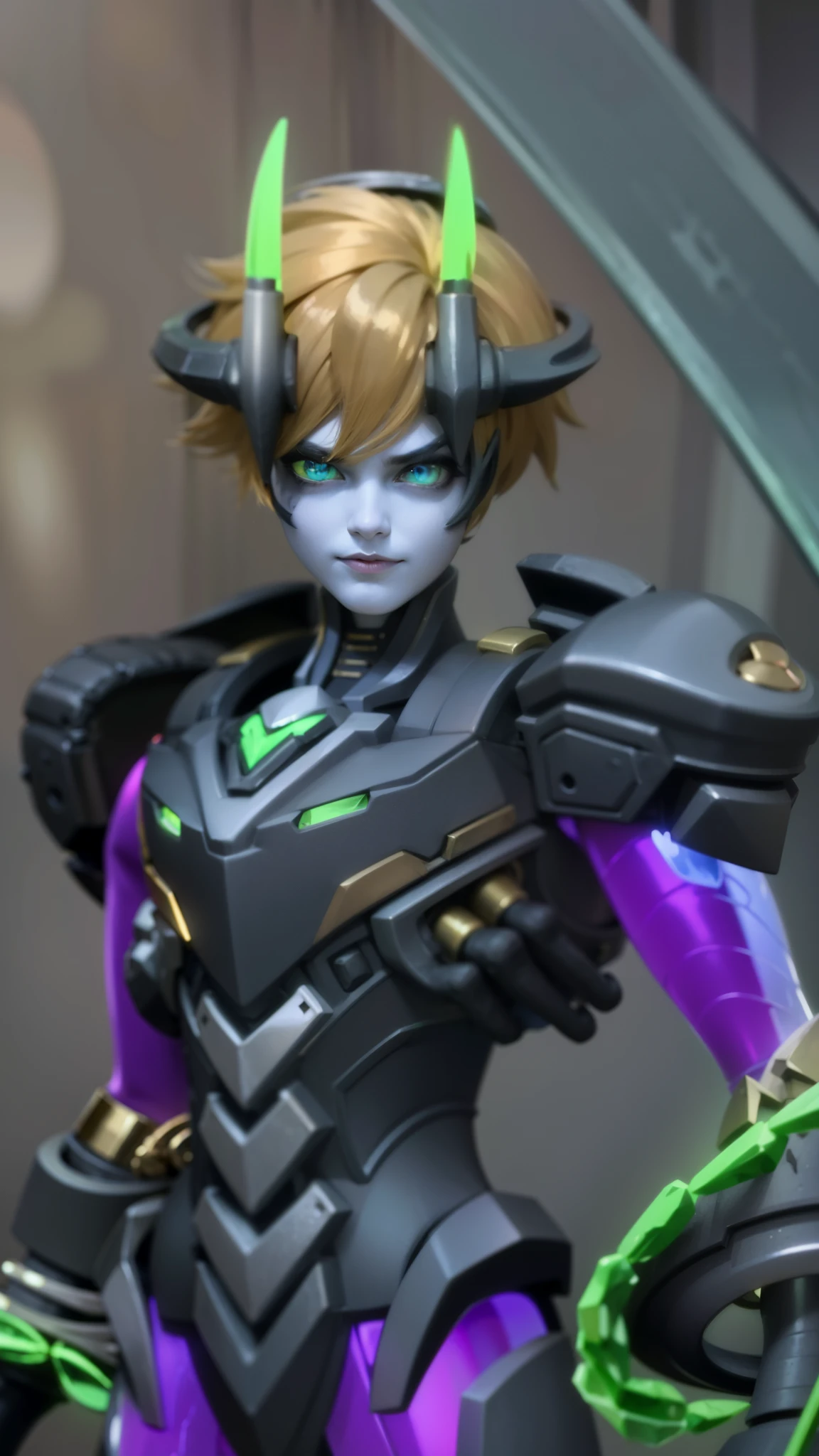 masculine male, masterpiece, ((perfect eyes)) best quality, (semirealism:1.9), beautiful lighting, (extremely detailed CG unity 4k fhd wallpaper), High Detail, Sharp focus, dramatic outdoors, 25 years old, blue short hair, Boy with two big horns, big earrings on ears, elf ear, red eyes, Thick eyebrows, evil smile, grinning, red body, red face, Burning skin, yellow diamonds glistening on chest, burning red skin, golden robe behind, big white belt, 8k, realistic, tato, scary, strong red eye glow (red eye:1.2), Masterpiece, ultra HD, detailed all picture, a close up of a devil, dyrroth from mobile legend, evil, extremely detailed artgerm, mobile legends character, inspired by Dyrroth, Six pack chest and abs, yellow jewel above the chest.