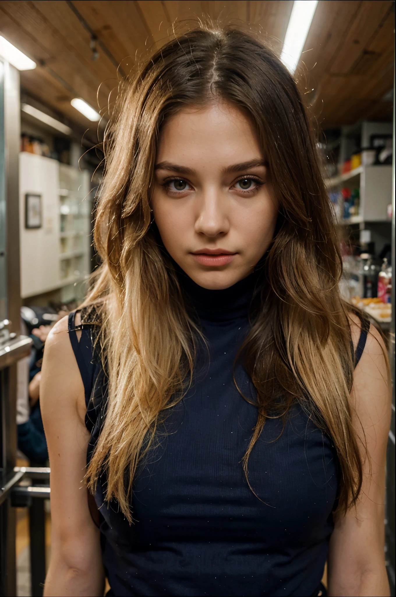 beautiful blond long straight hair sweeden girl greec landspace