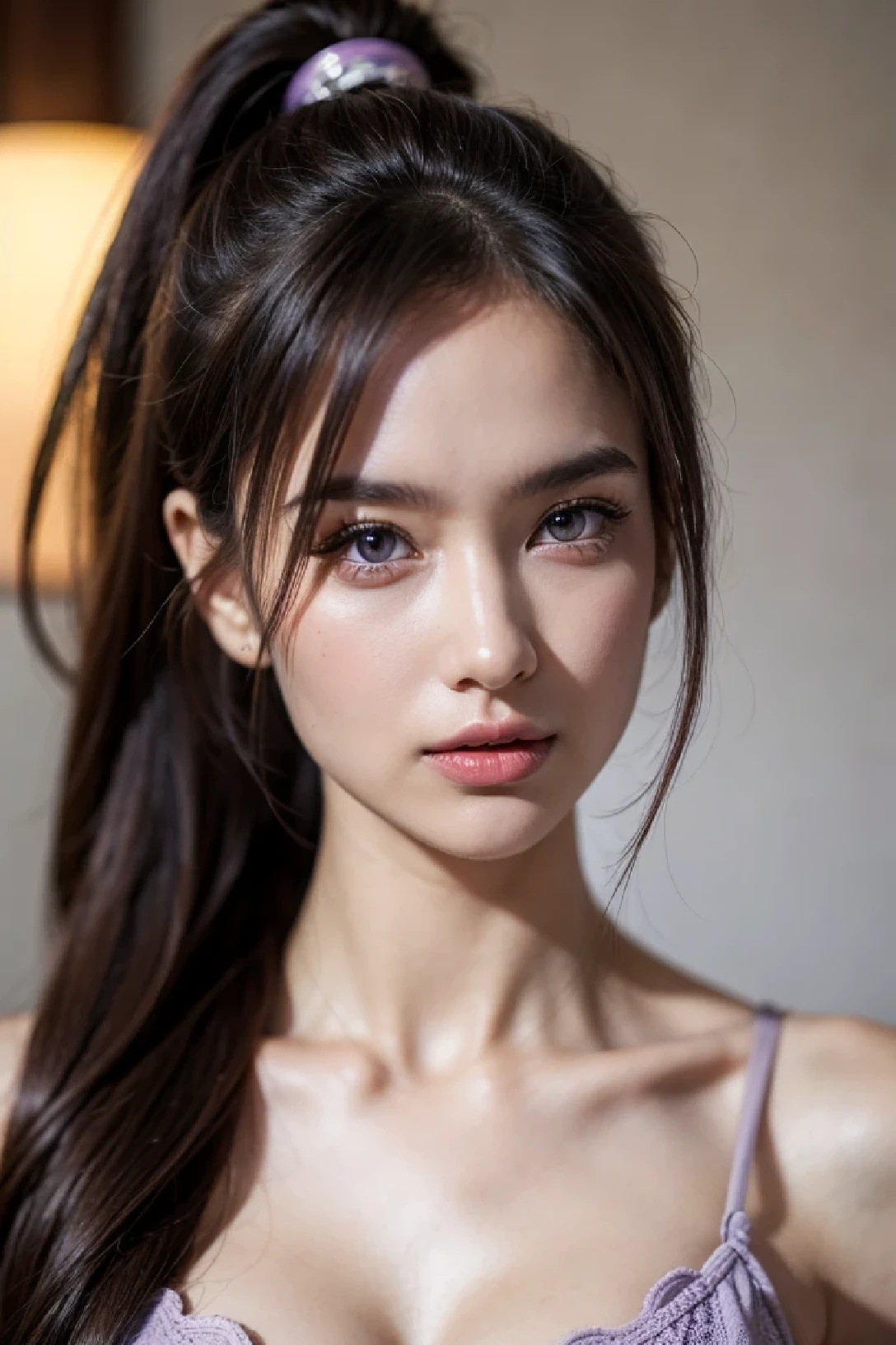 (8K RAW photo:1.5), (highest quality:1.5), (ultra high resolution:1.5), [[outlined vector graphics:1.2]], (1 female, 19 years old:1.2), (fine skin:1.2), (detailed face, fine eyes:1.2), detailed background, (despise:1.2), (purple eyes:1.1), (mega breast:1.2), slender body, (ponytail, long hair,light brown hair,:1.2), massage asian woman&#39;Japanese pussy - asiandoogirls, multiple girls, 2 girls, realistic, censored