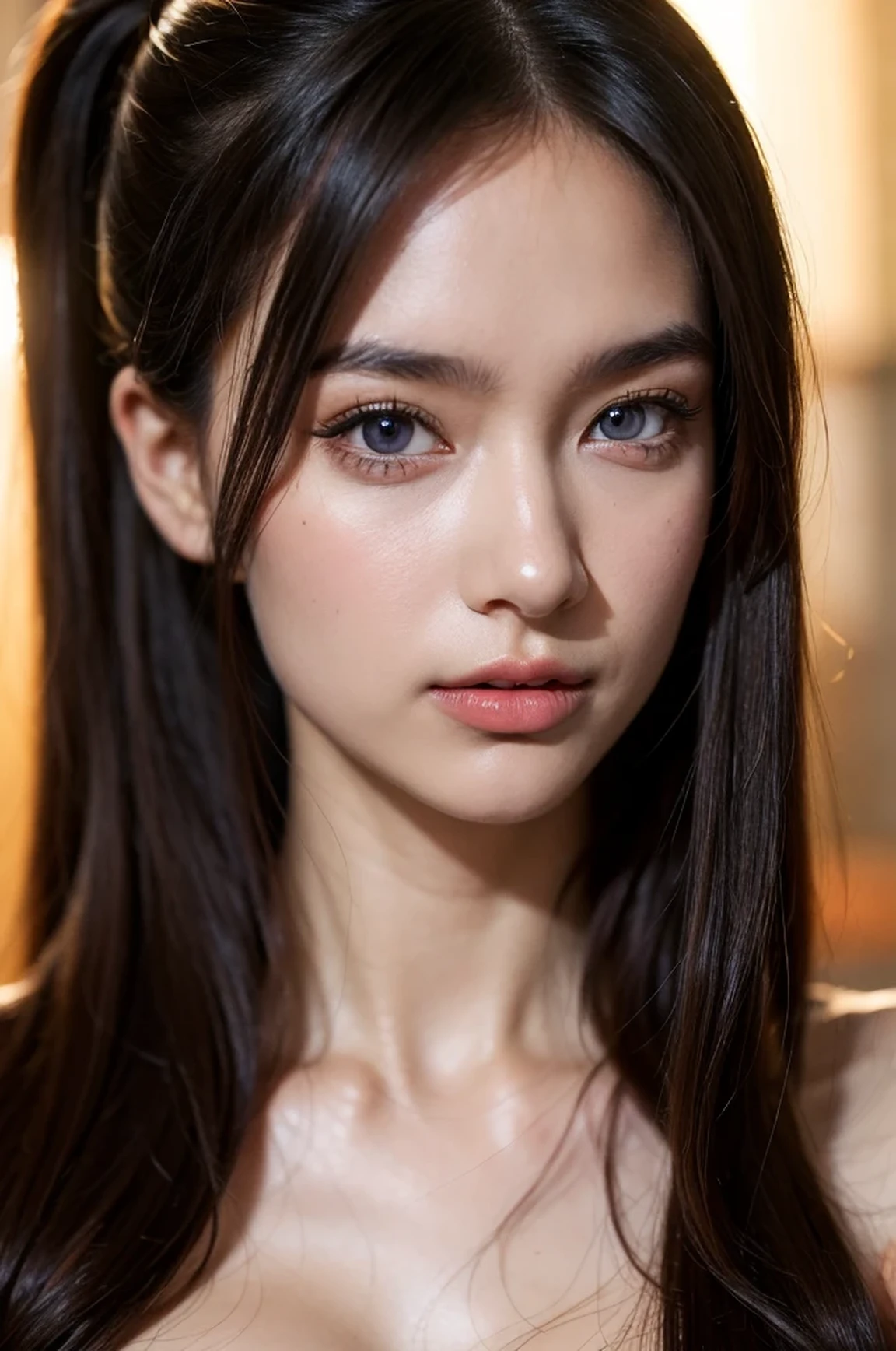 (8K RAW photo:1.5), (highest quality:1.5), (ultra high resolution:1.5), [[outlined vector graphics:1.2]], (1 female, 19 years old:1.2), (fine skin:1.2), (detailed face, fine eyes:1.2), detailed background, (despise:1.2), (purple eyes:1.1), (mega breast:1.2), slender body, (ponytail, long hair,light brown hair,:1.2), massage asian woman&#39;Japanese pussy - asiandoogirls, multiple girls, 2 girls, realistic, censored