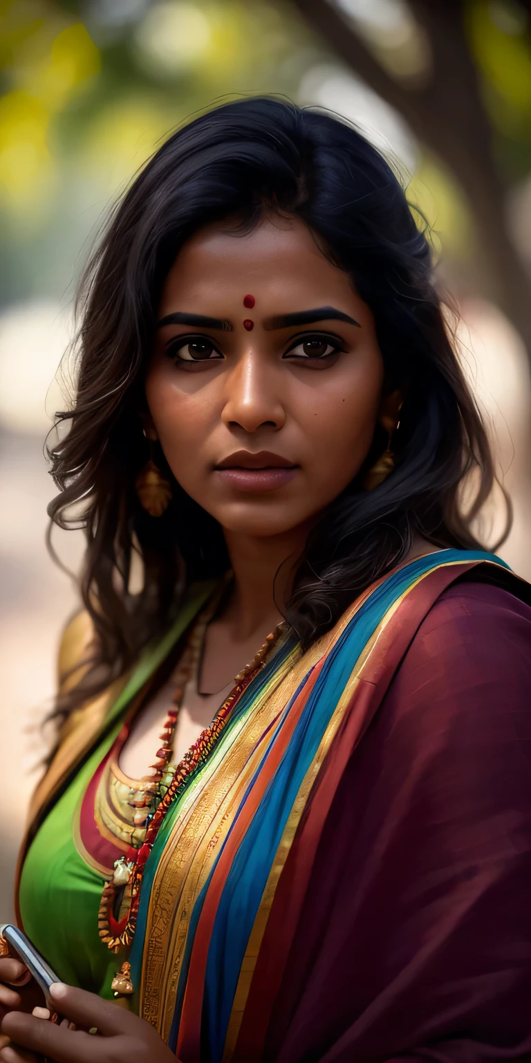 beautiful mature Indian college girl, in traditional indian outfit, outside on park with trees, ((slim, )), photorealistic, photo, masterpiece, realistic, realism, photorealism, high contrast, photorealistic digital art trending on Artstation 8k HD high definition detailed realistic, detailed, skin texture, hyper detailed, realistic skin texture, armature, best quality, ultra high res, (photorealistic:1.4),, high resolution, detailed, raw photo, sharp re, by lee jeffries nikon d850 film stock photograph 4 kodak portra 400 camera f1.6 lens rich colors hyper realistic lifelike texture dramatic lighting unrealengine trending on artstation cinestill 800,