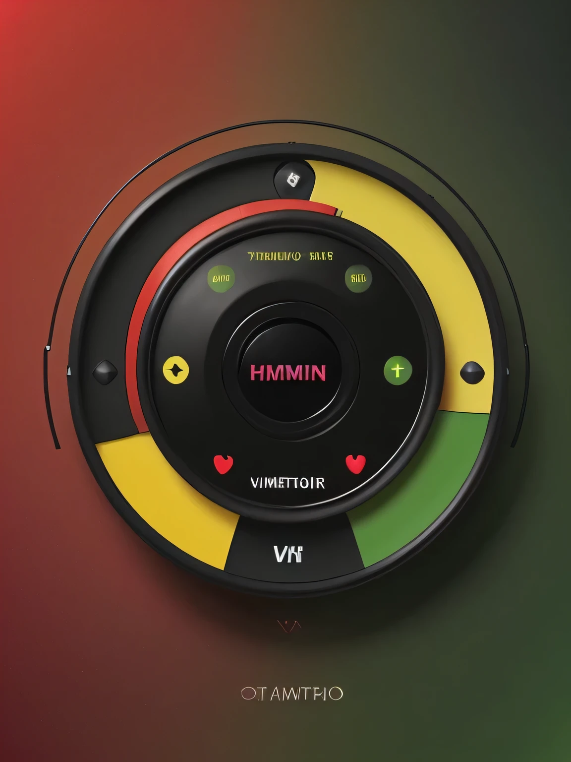 background for radio app, vermelho, amarelo, verde e preto, diferente, criativo, cores vibrantes