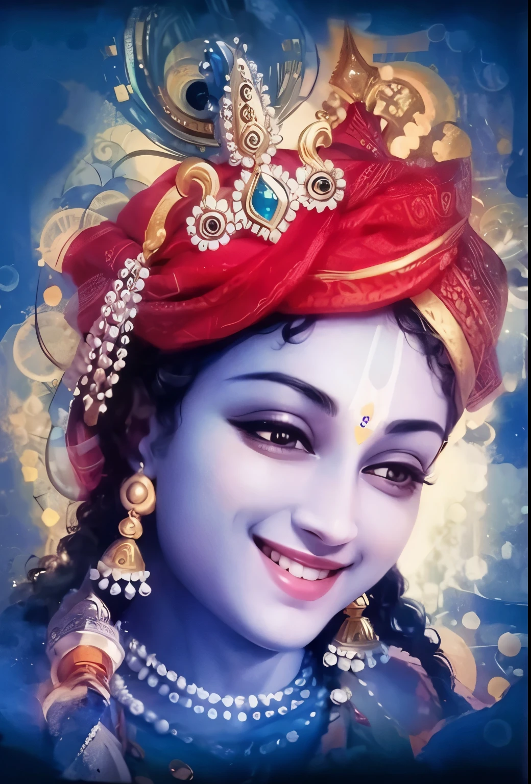 Lord Krishna smiling